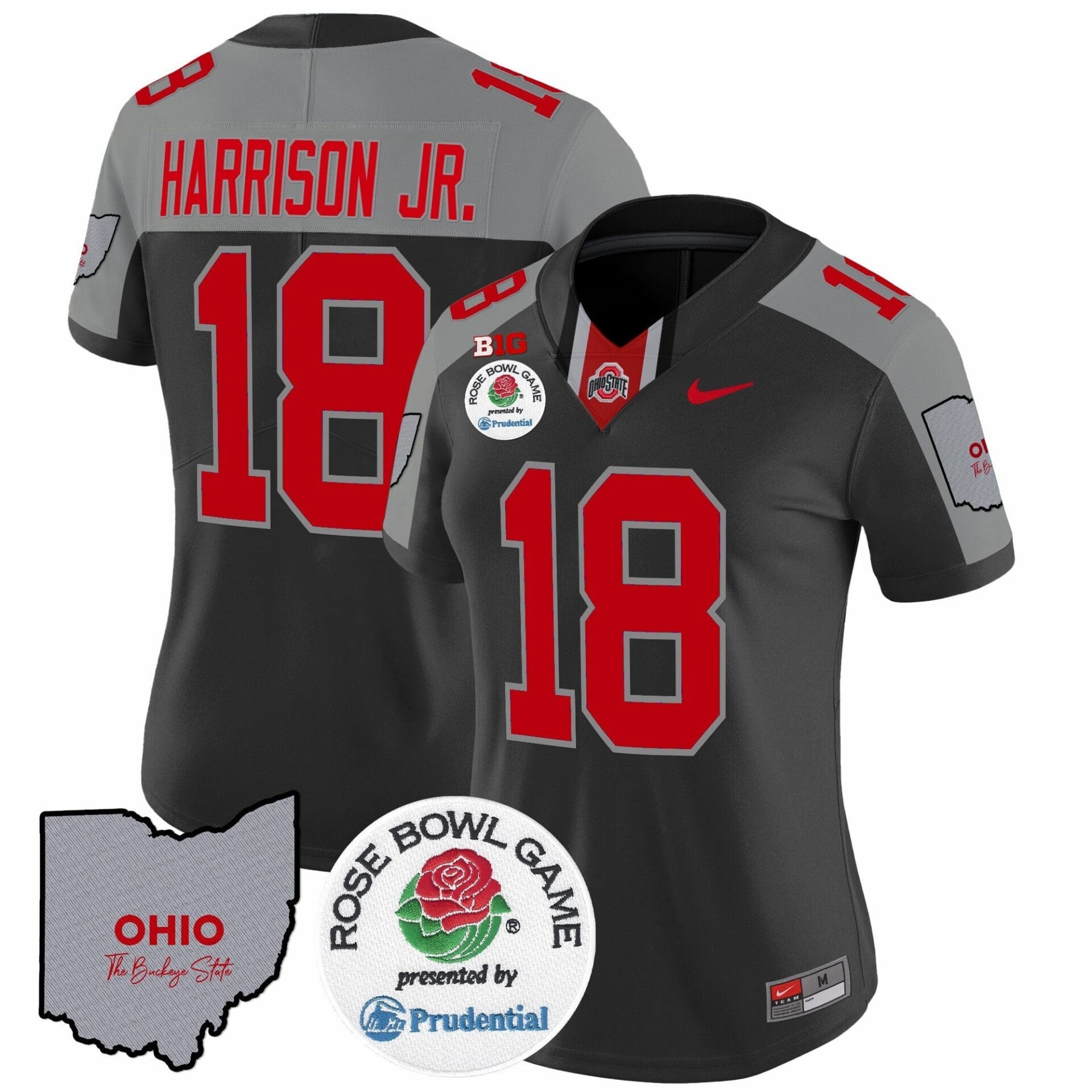 Ohio State Buckeyes Rose Bowl Vapor Limited Jersey V4 - All Stitched - Image 45