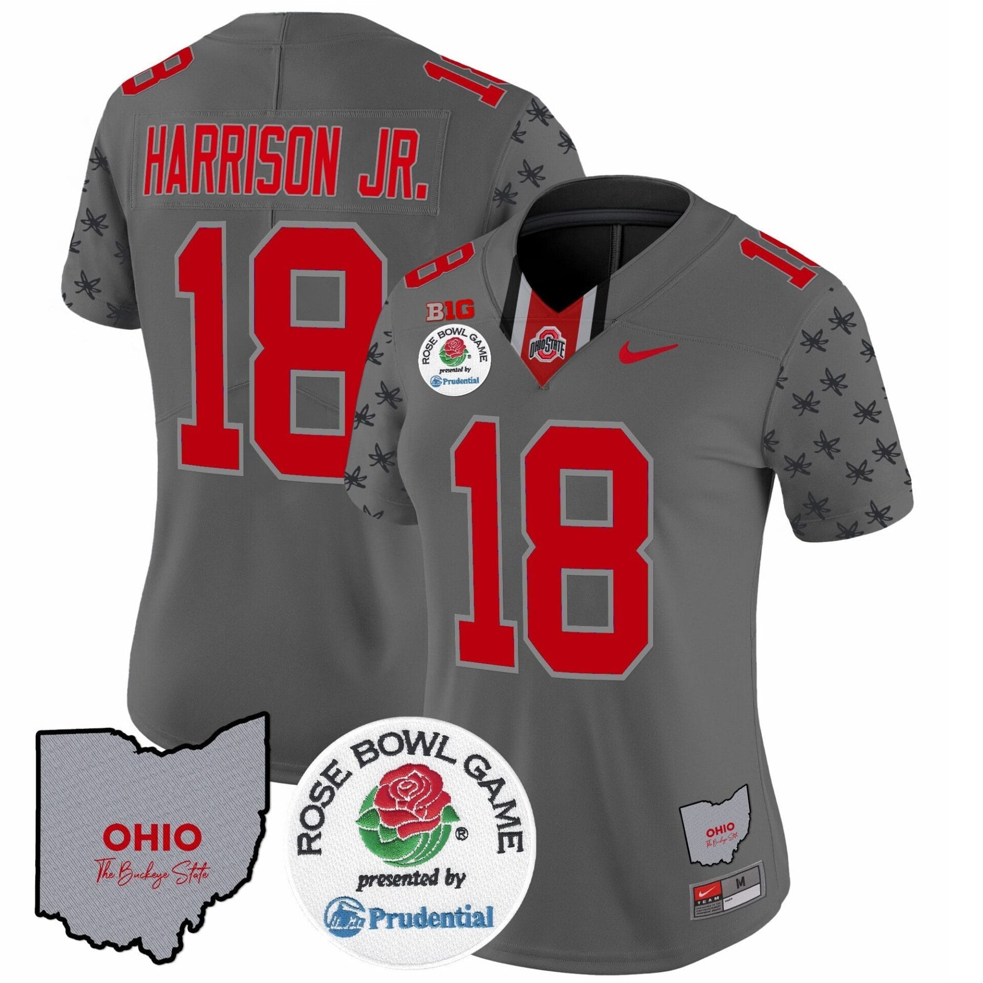 Ohio State Buckeyes Rose Bowl Vapor Limited Jersey V4 - All Stitched - Image 25