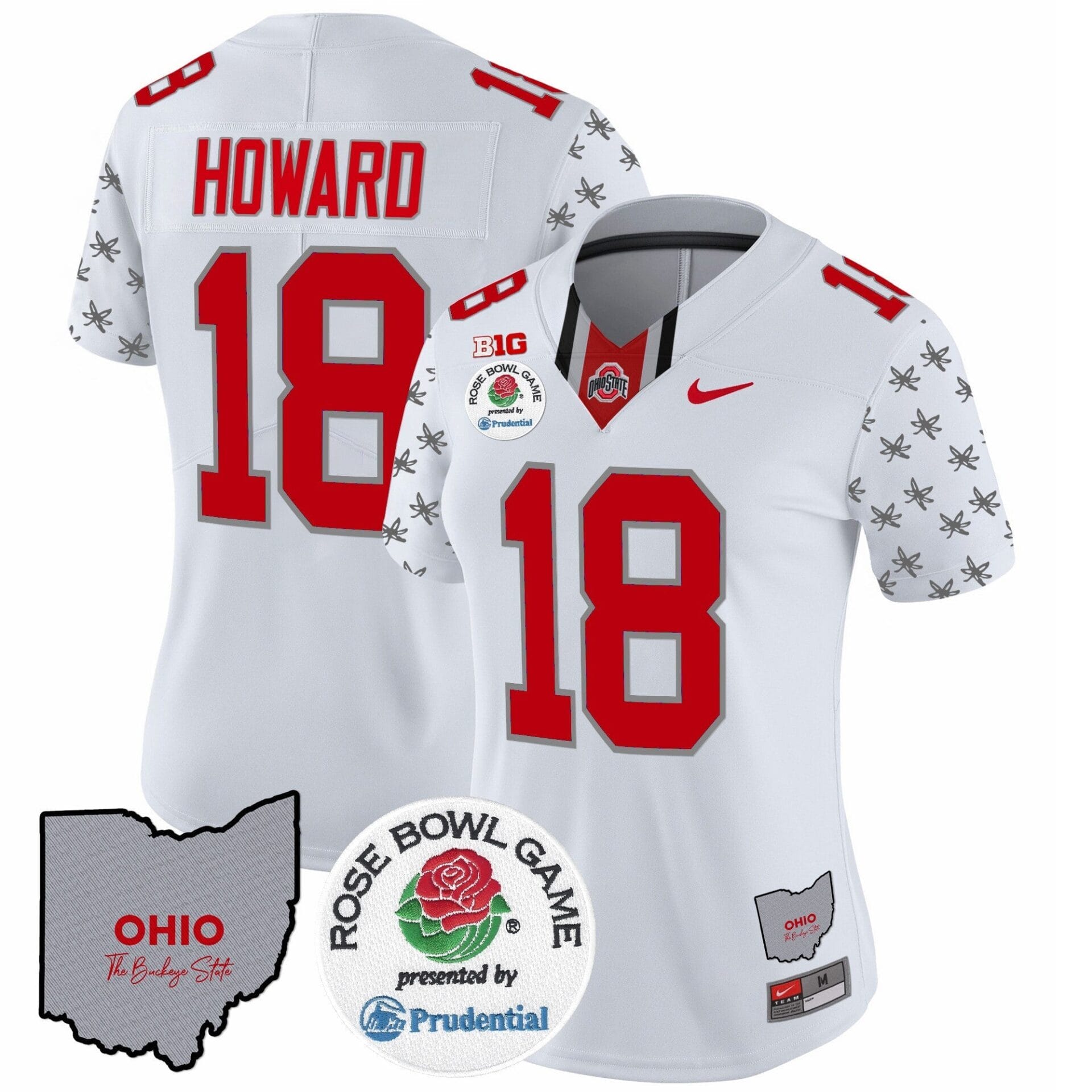 Ohio State Buckeyes Rose Bowl Vapor Limited Jersey V4 - All Stitched - Image 2
