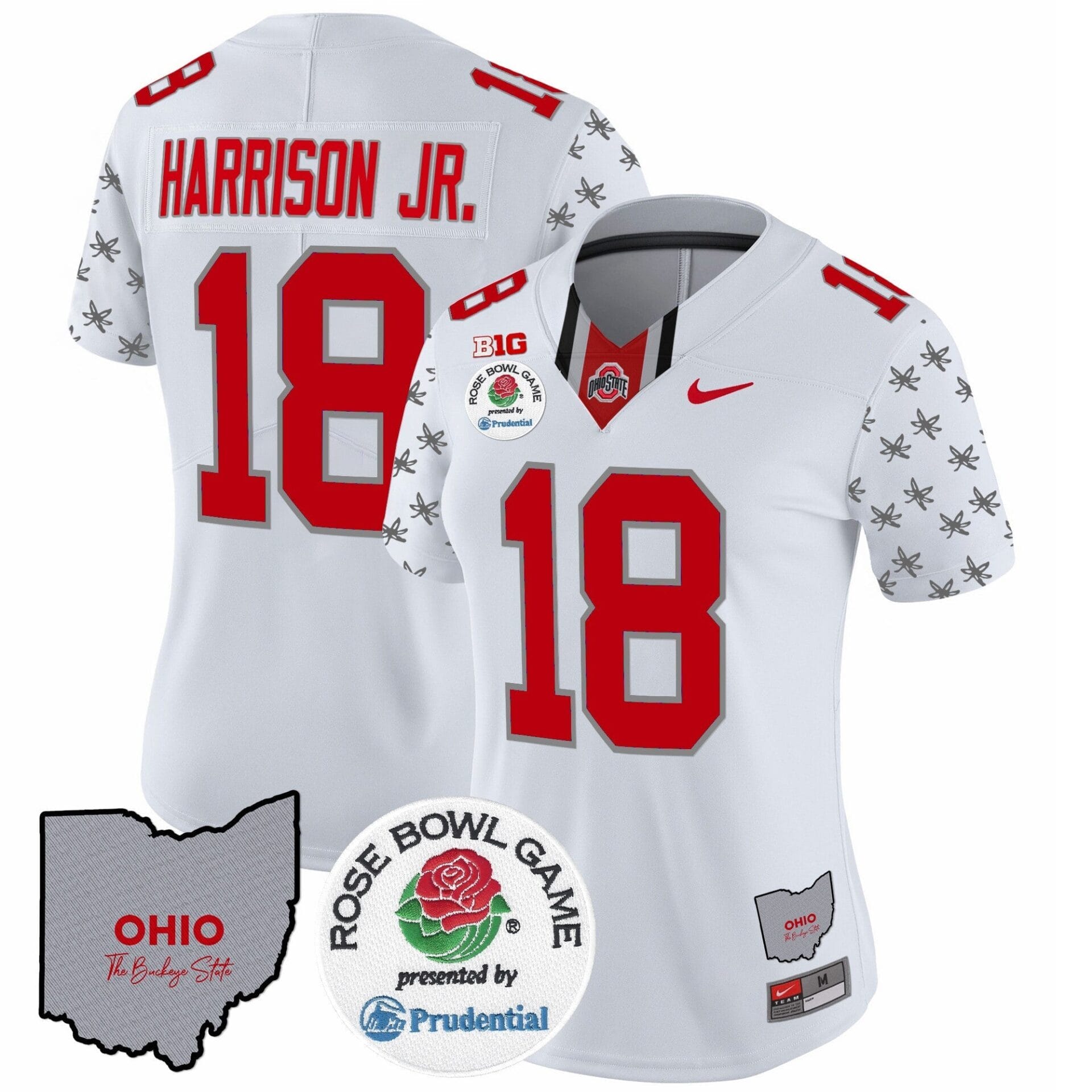 Ohio State Buckeyes Rose Bowl Vapor Limited Jersey V4 - All Stitched - Image 5
