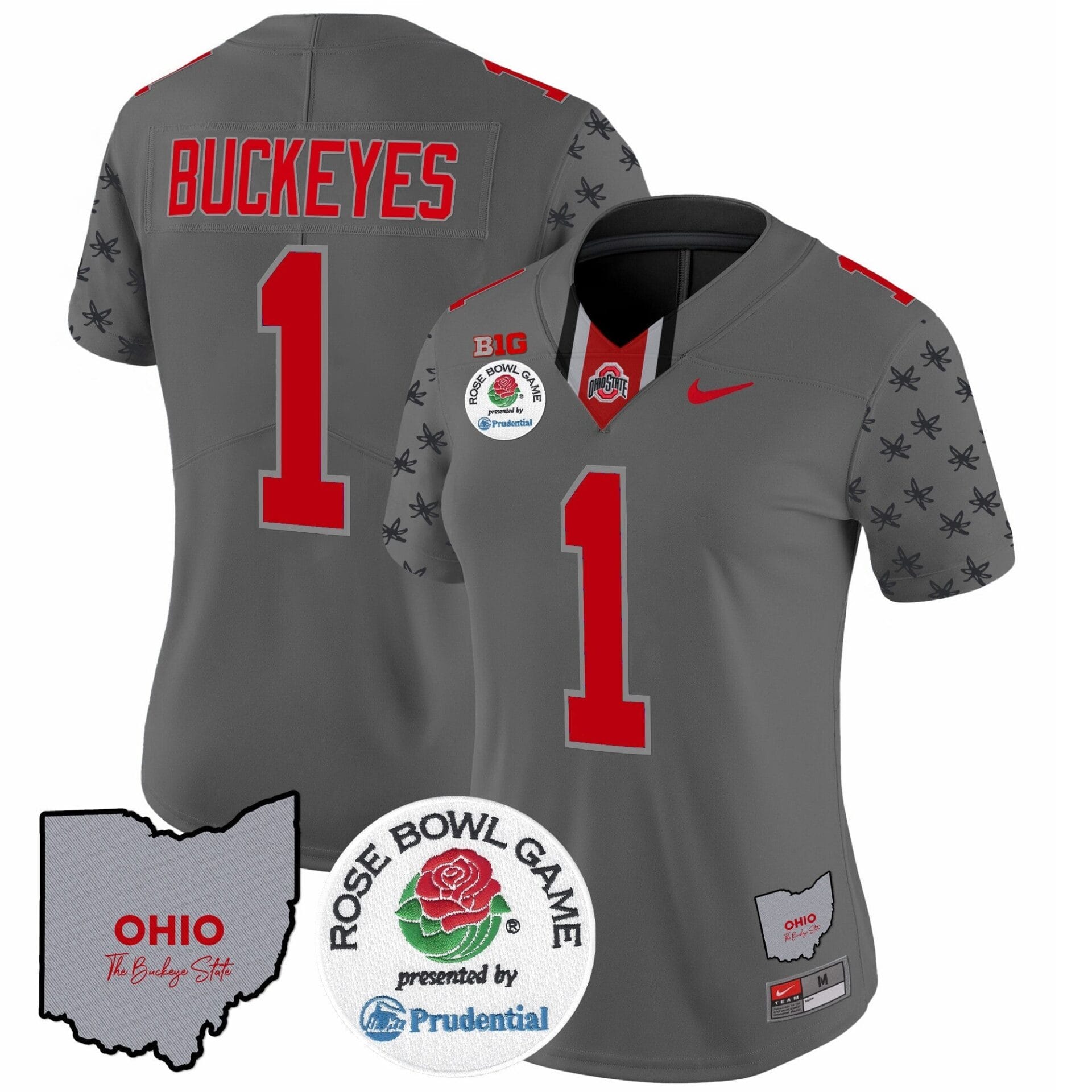 Ohio State Buckeyes Rose Bowl Vapor Limited Jersey V4 - All Stitched - Image 24