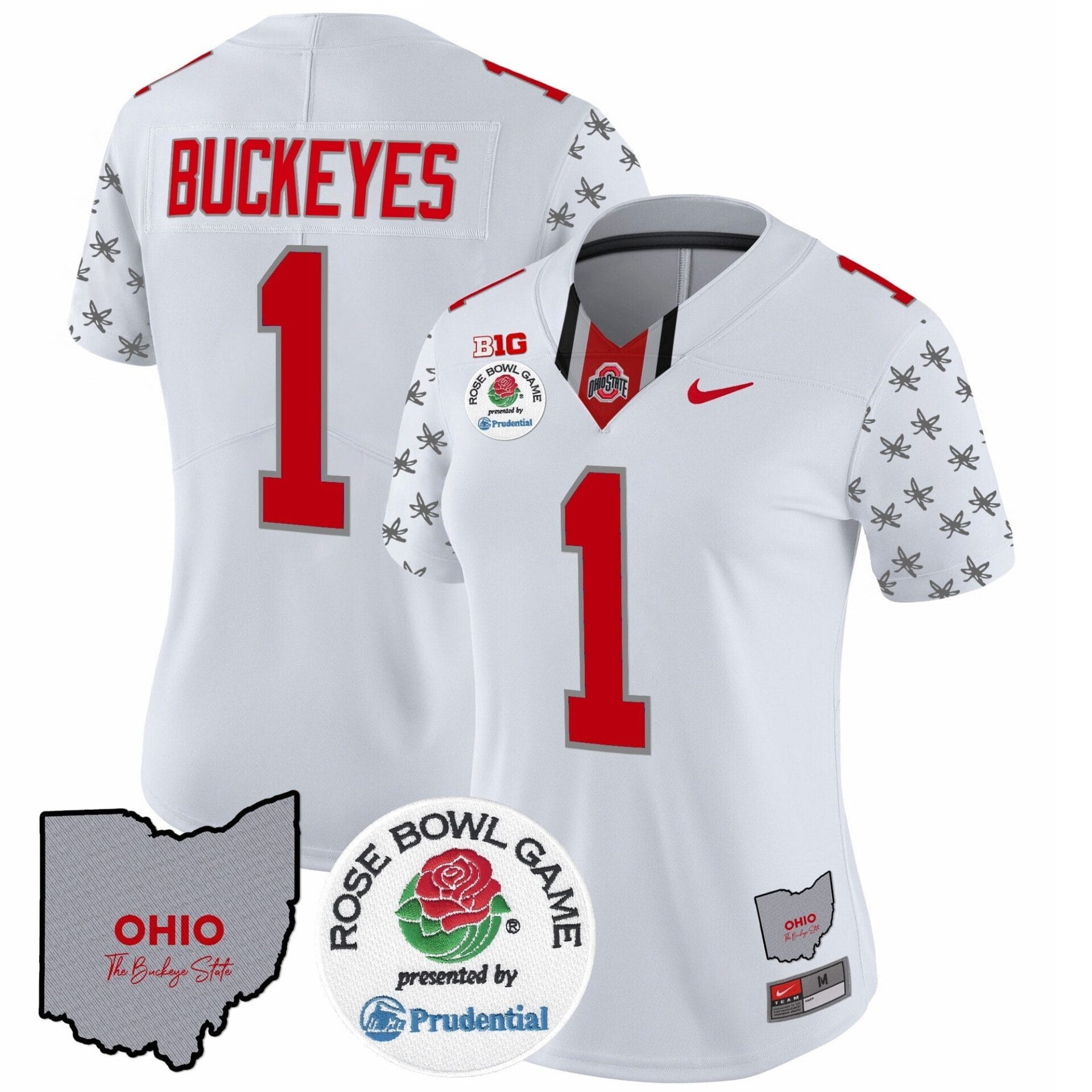 Ohio State Buckeyes Rose Bowl Vapor Limited Jersey V4 - All Stitched - Image 4