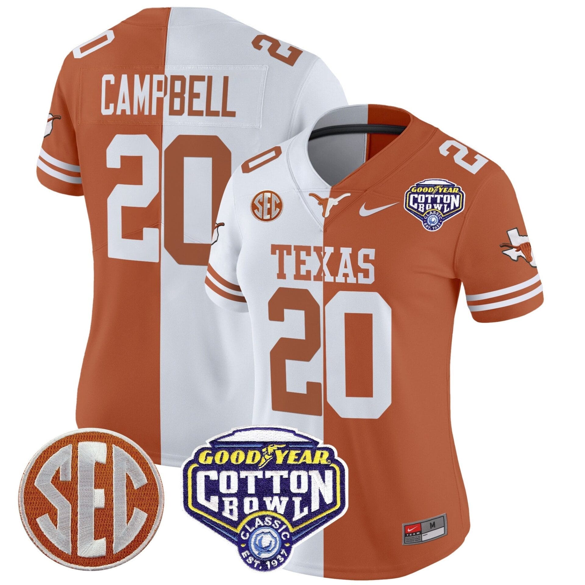 Texas Longhorns Cotton Bowl Patch Vapor Limited Jersey - All Stitched - Image 51