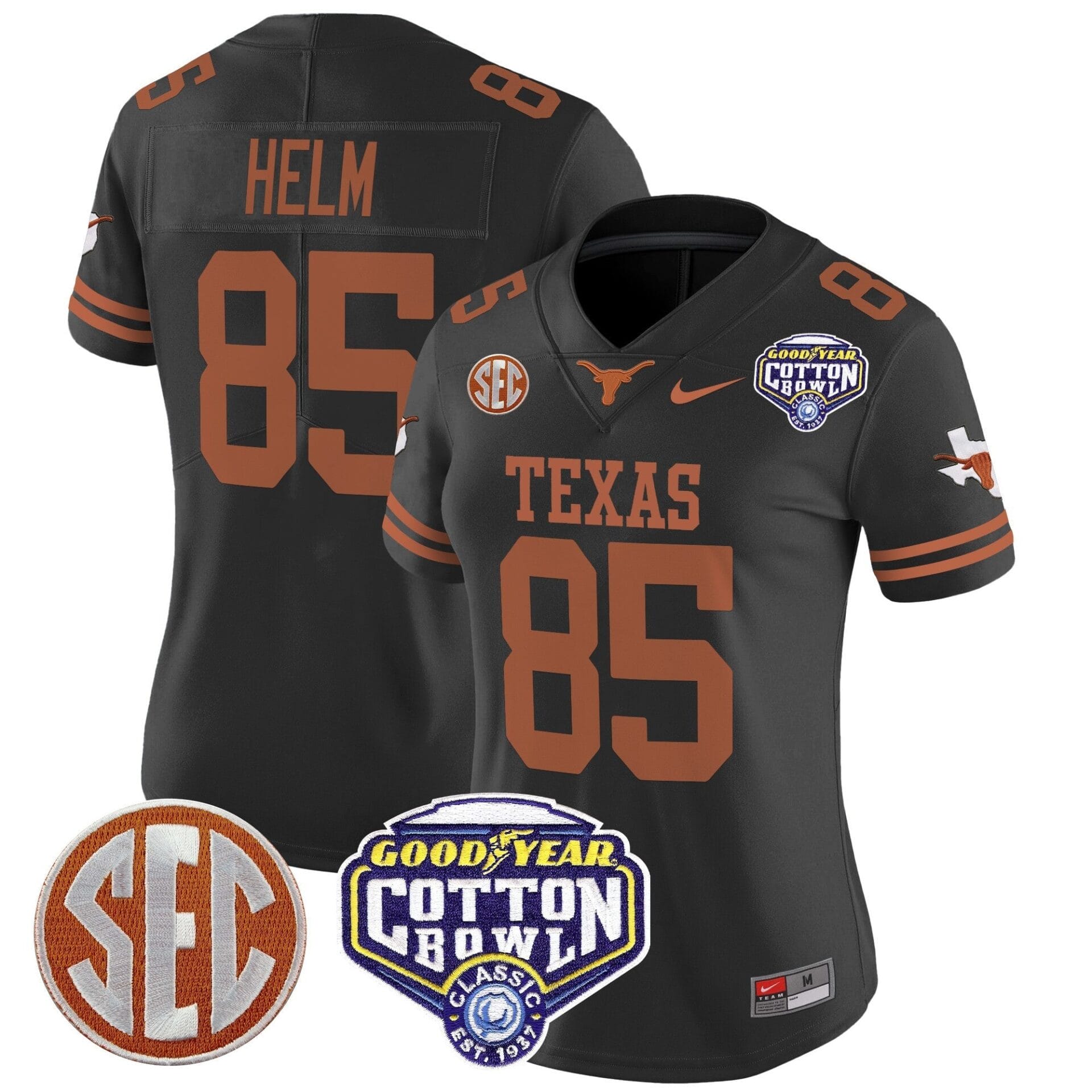 Texas Longhorns Cotton Bowl Patch Vapor Limited Jersey - All Stitched - Image 23