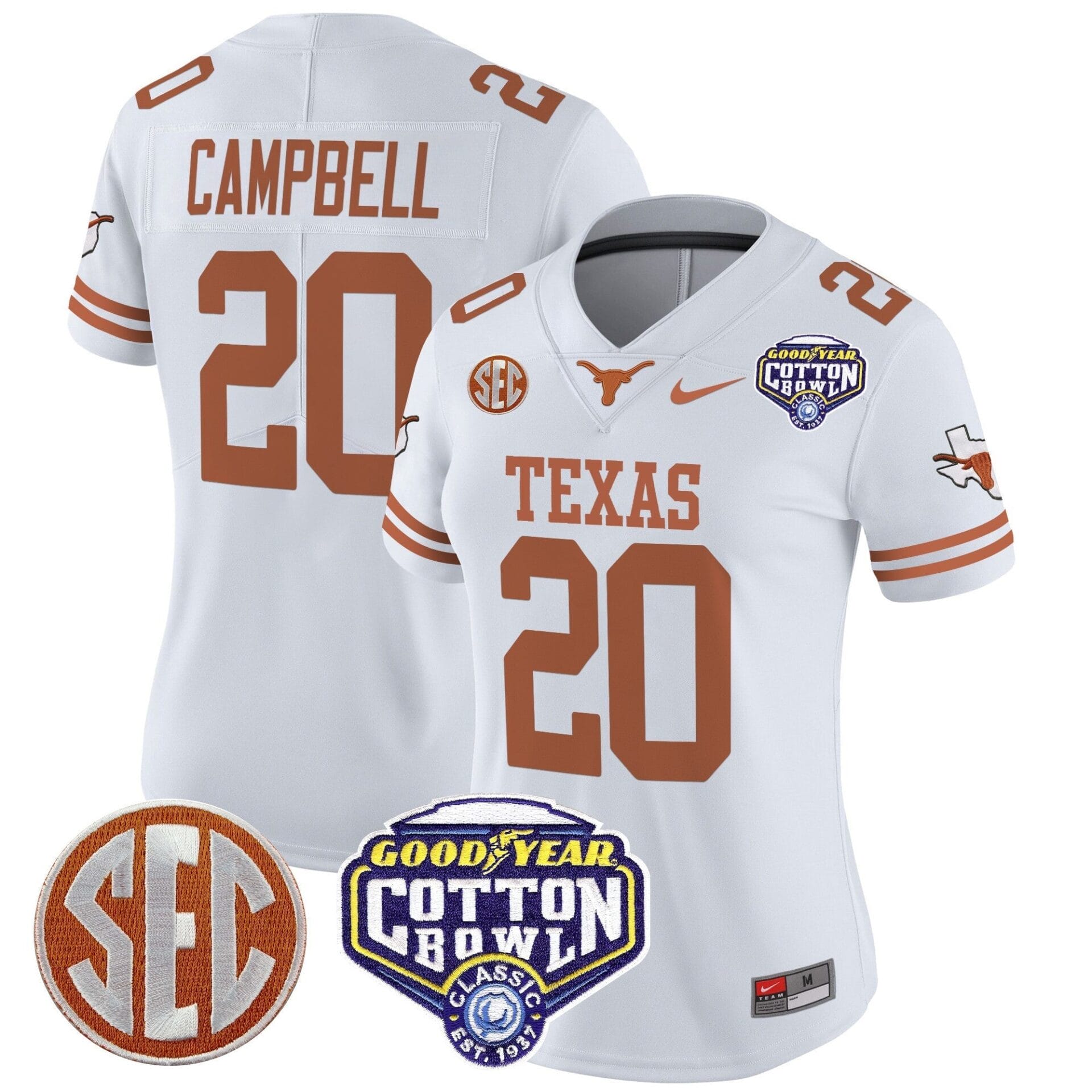 Texas Longhorns Cotton Bowl Patch Vapor Limited Jersey - All Stitched - Image 42
