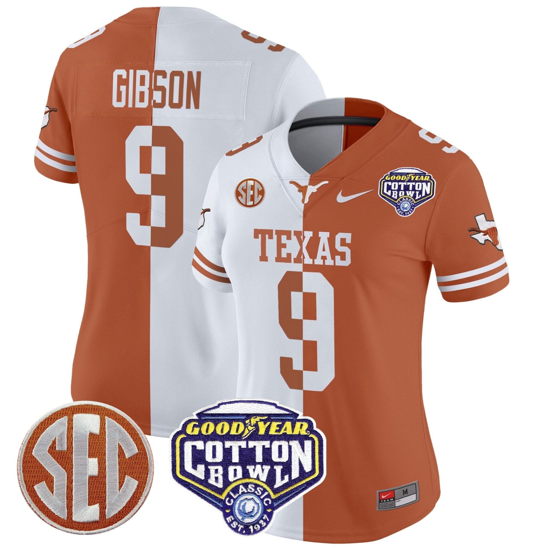 Texas Longhorns Cotton Bowl Patch Vapor Limited Jersey - All Stitched - Image 49