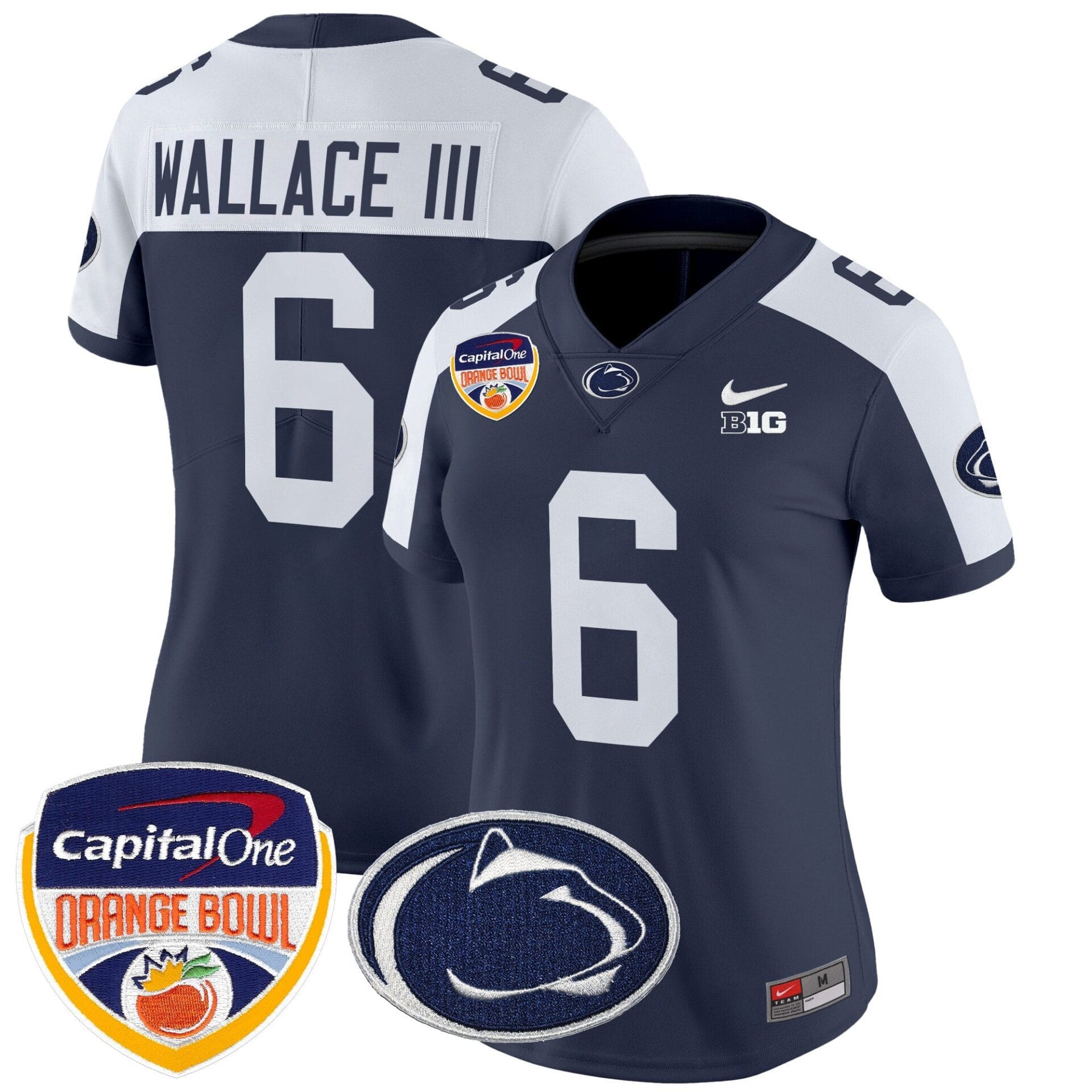 Penn State Nittany Lions Orange Bowl Patch Vapor Limited Jersey V2 - All Stitched - Image 6