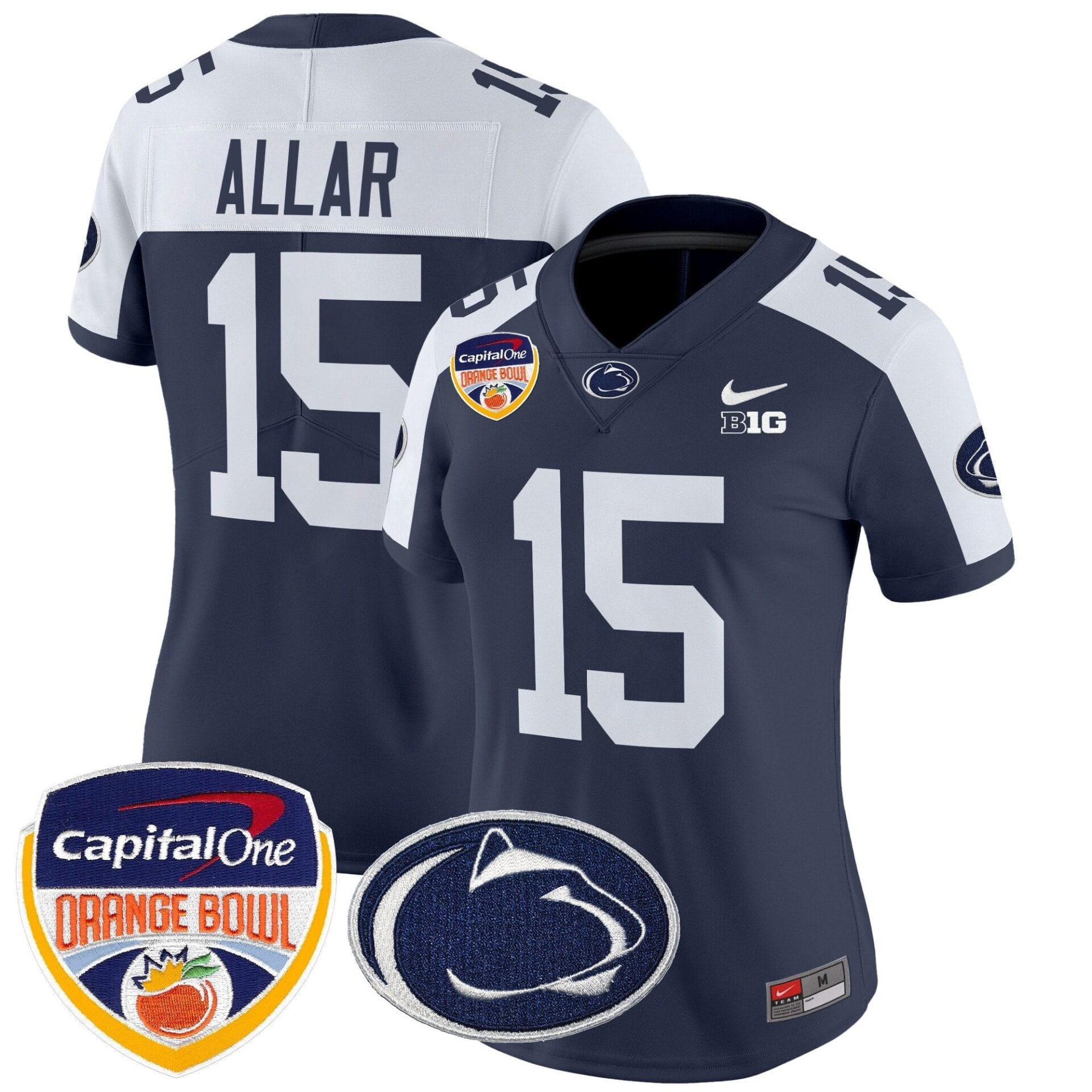Penn State Nittany Lions Orange Bowl Patch Vapor Limited Jersey V2 - All Stitched