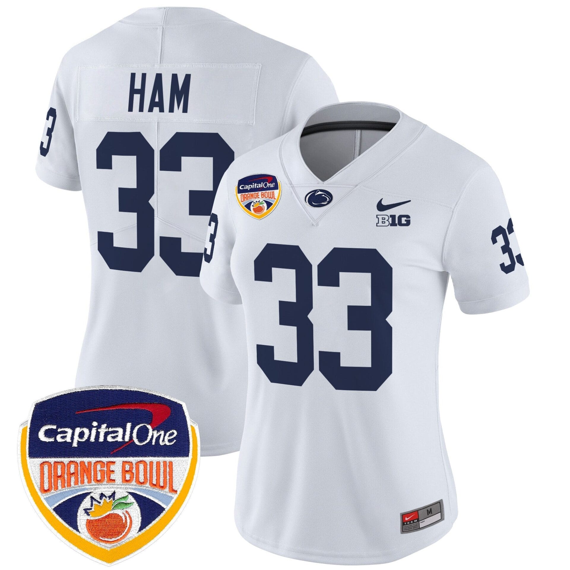 Penn State Nittany Lions Orange Bowl Patch Vapor Limited Jersey V2 - All Stitched - Image 31
