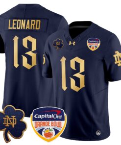 Alternative view of Notre Dame Fighting Irish 2024 Orange Bowl Patch Vapor Limited Jersey V2 - All Stitched