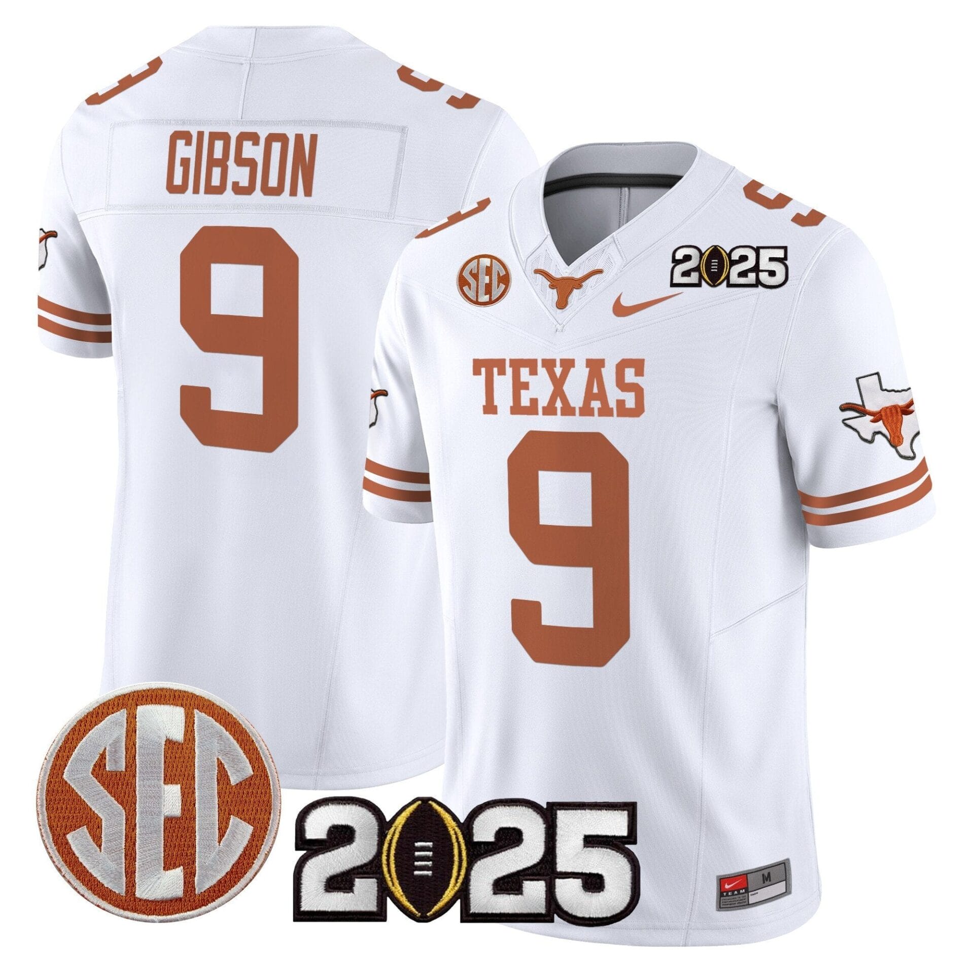 Texas Longhorns 2025 CFP Final Patch Vapor Limited Jersey - All Stitched - Image 40