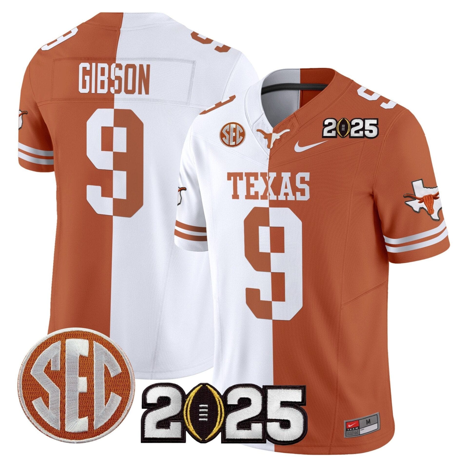 Texas Longhorns 2025 CFP Final Patch Vapor Limited Jersey - All Stitched - Image 49