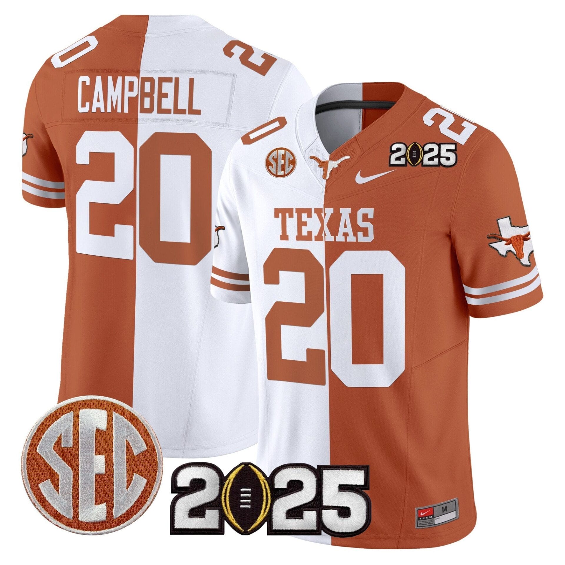 Texas Longhorns 2025 CFP Final Patch Vapor Limited Jersey - All Stitched - Image 51