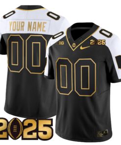 Ohio State Buckeyes 'Heritage Stripe' CFP Final Patch Gold Vapor Limited Custom Jersey - All Stitched