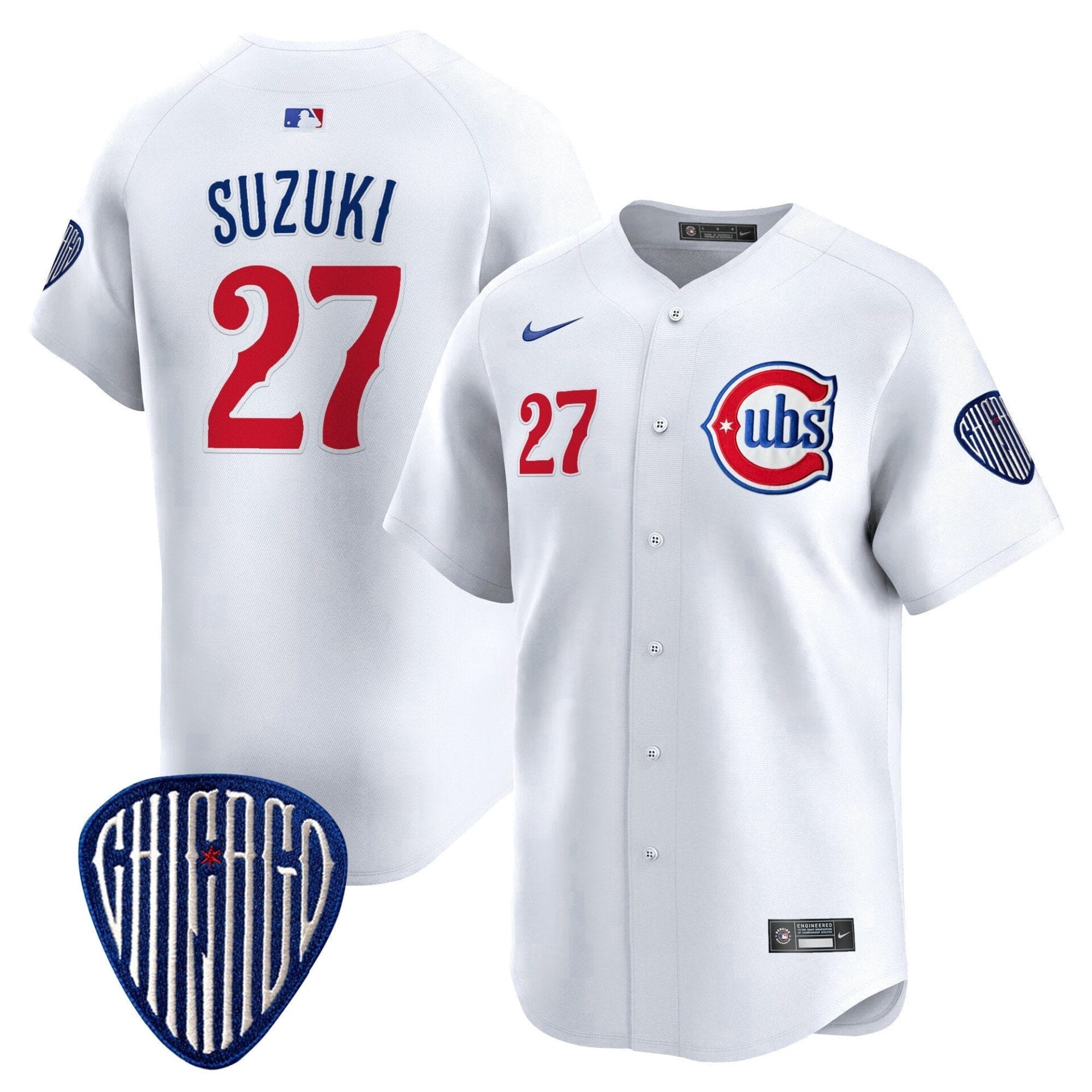 Chicago Cubs Blue Alternate Vapor Premier Limited Jersey - All Stitched - Image 20