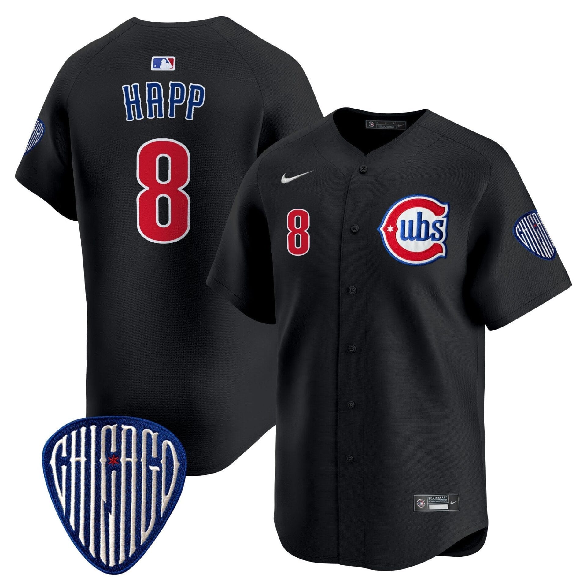 Chicago Cubs Blue Alternate Vapor Premier Limited Jersey - All Stitched - Image 25