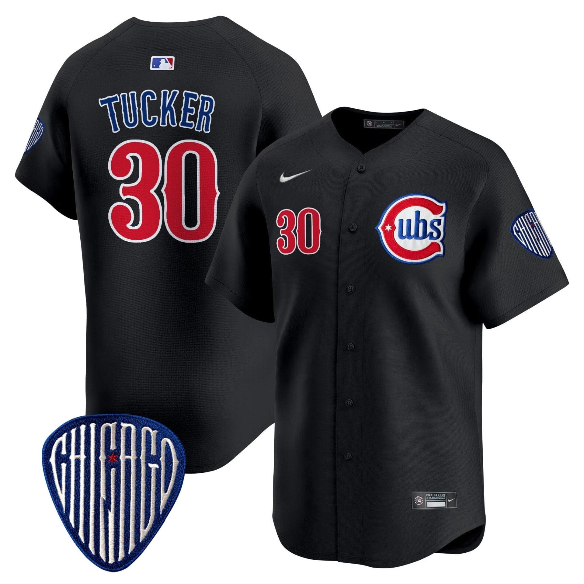 Chicago Cubs Blue Alternate Vapor Premier Limited Jersey - All Stitched - Image 23