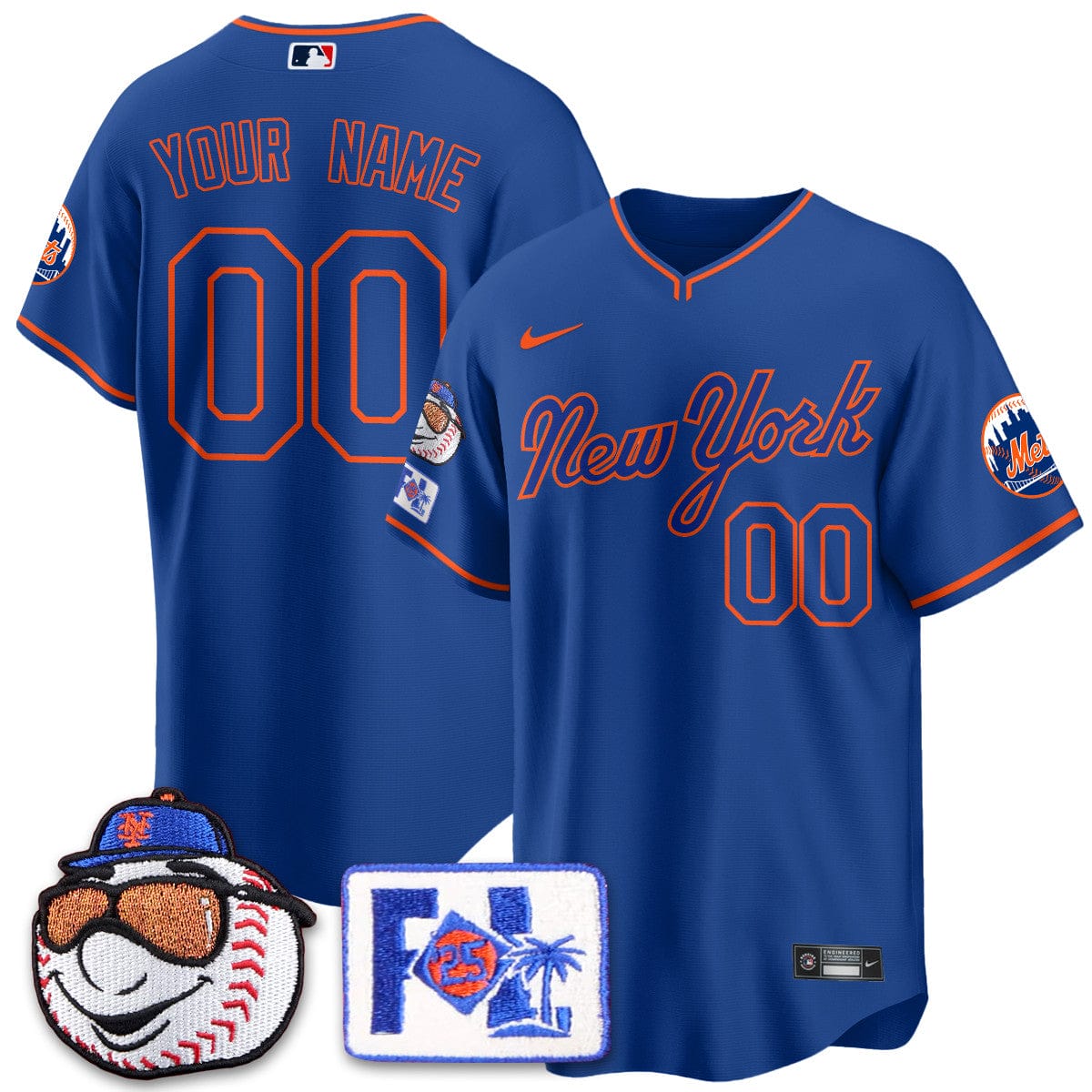 Custom Gender/Name New York Mets Blue Road 2025 Spring Training Jersey - All Stitched - Image 4