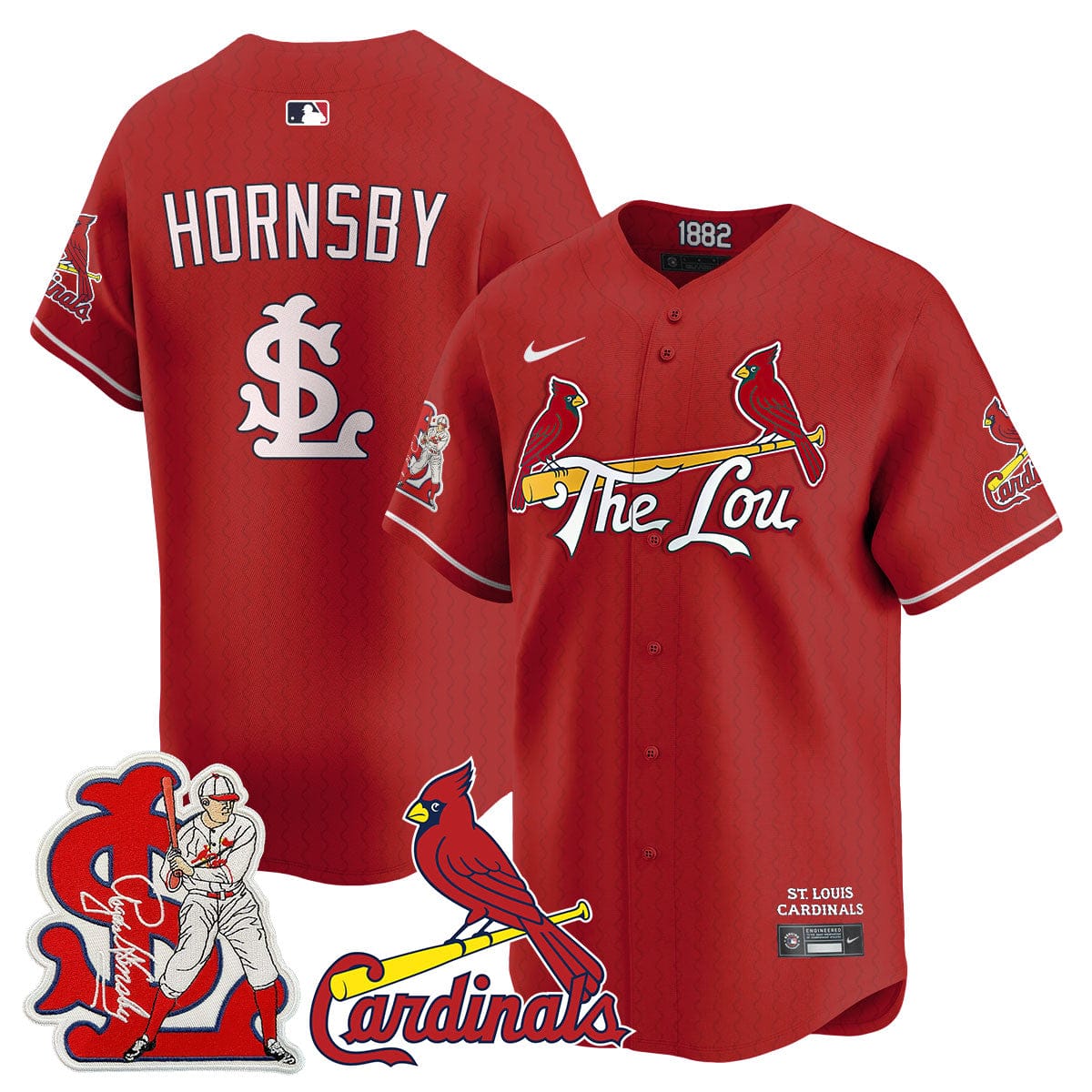 St. Louis Cardinals Rogers Hornsby Jersey - All Stitched - Image 11