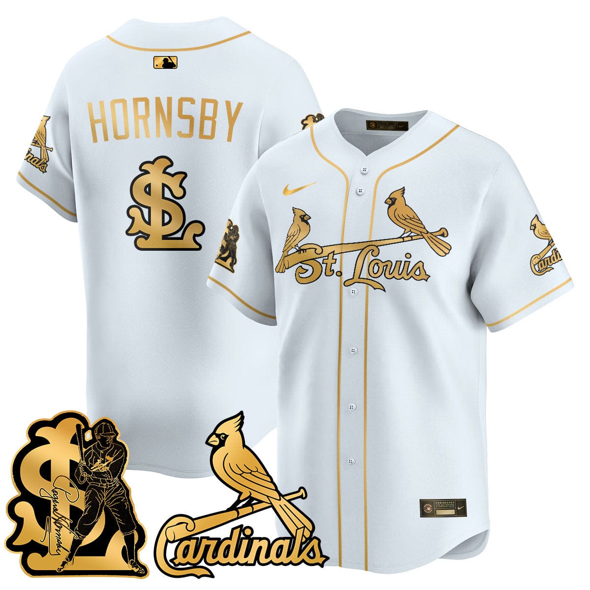 St. Louis Cardinals Rogers Hornsby Jersey - All Stitched - Image 21