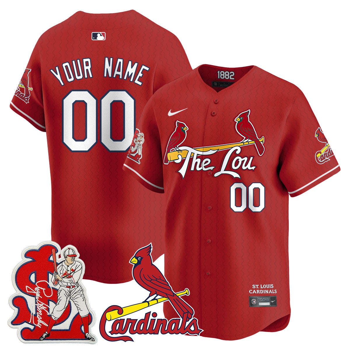 Custom Gender/Name St. Louis Cardinals Rogers Hornsby Jersey - All Stitched - Image 2