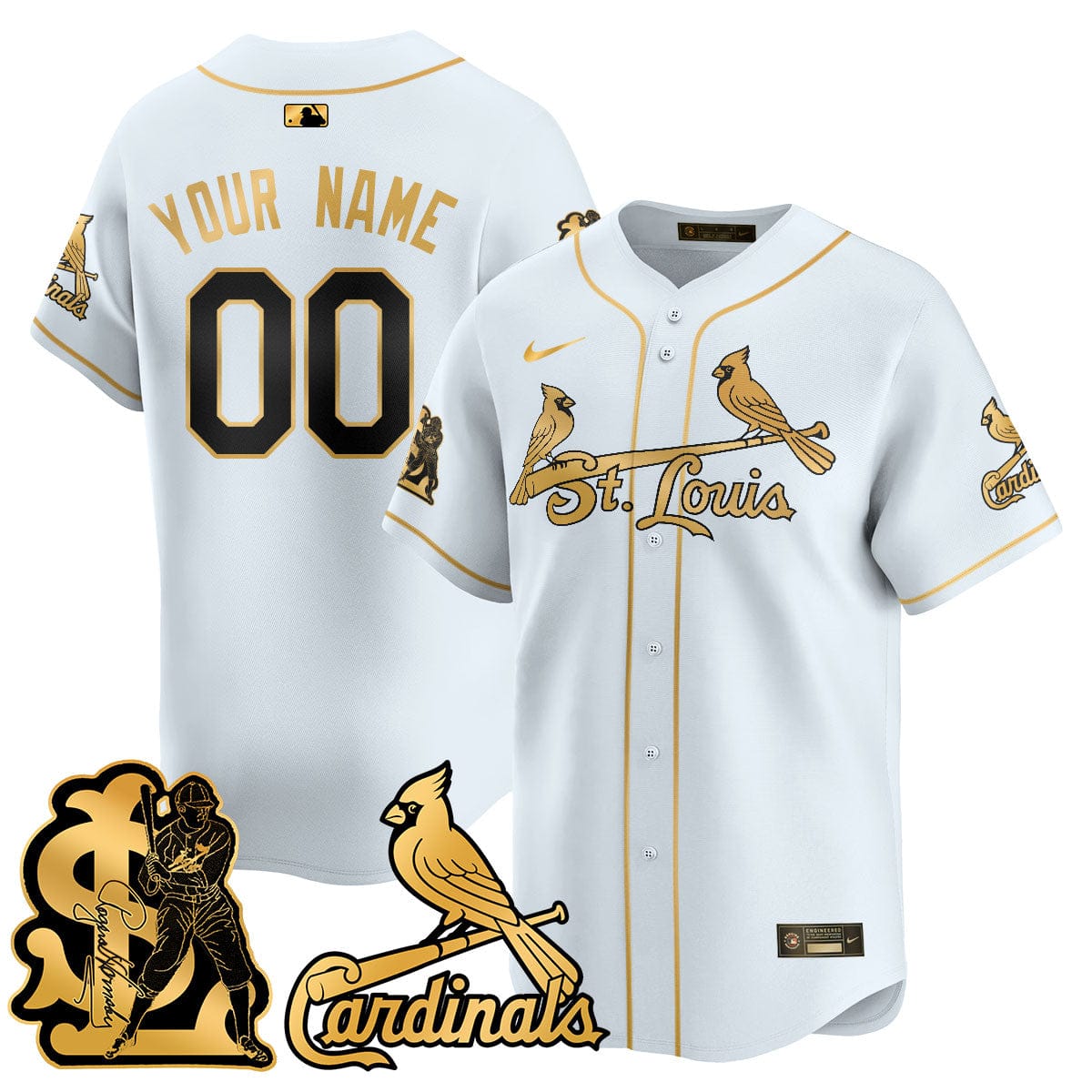 Custom Gender/Name St. Louis Cardinals Rogers Hornsby Jersey - All Stitched - Image 4