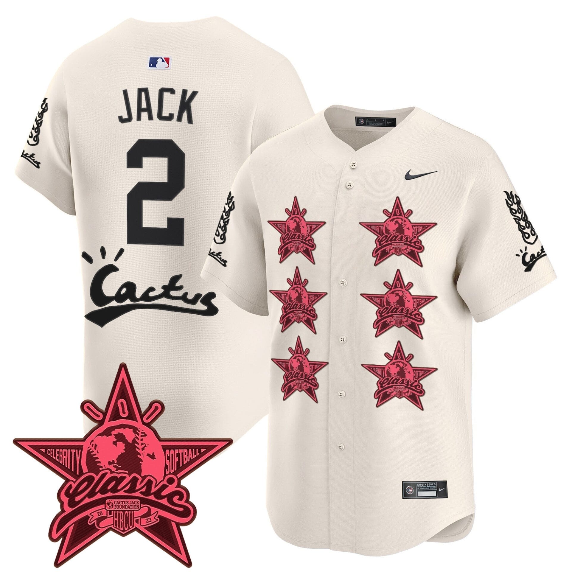 Houston Astros Cactus Jack 2025 Vapor Premier Limited Jersey V2 - All Stitched - Image 2