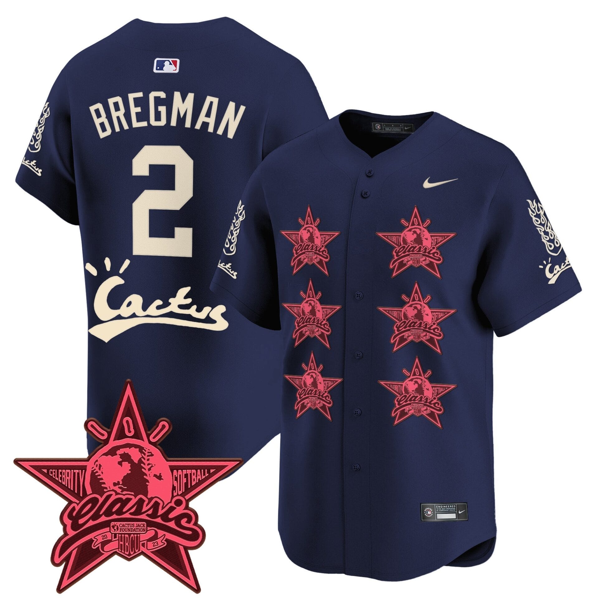 Houston Astros Cactus Jack 2025 Vapor Premier Limited Jersey V2 - All Stitched - Image 36