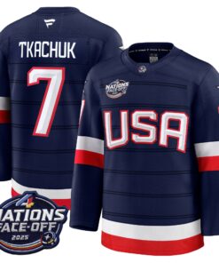 Alternative view of USA 4 Nations Face-Off 2025 Premium Jersey - All Stitched