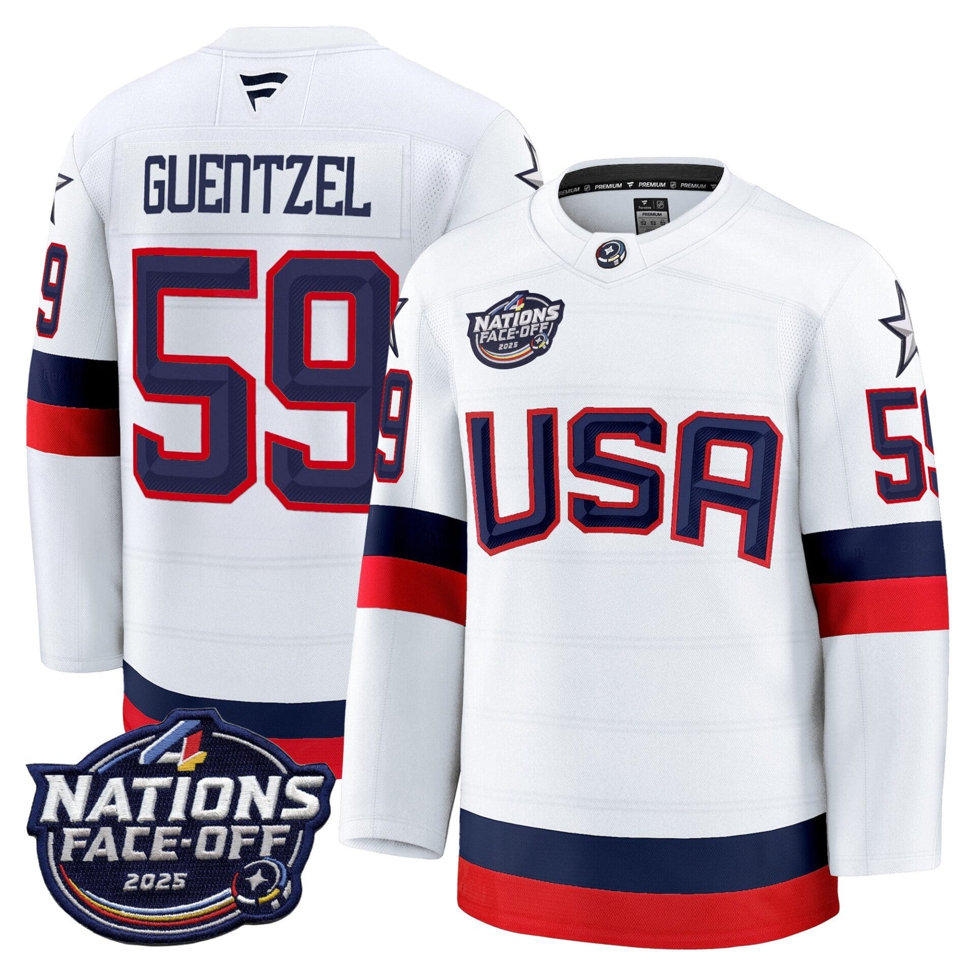 USA 4 Nations Face-Off 2025 Premium Player Jersey - All Stitched - Image 9