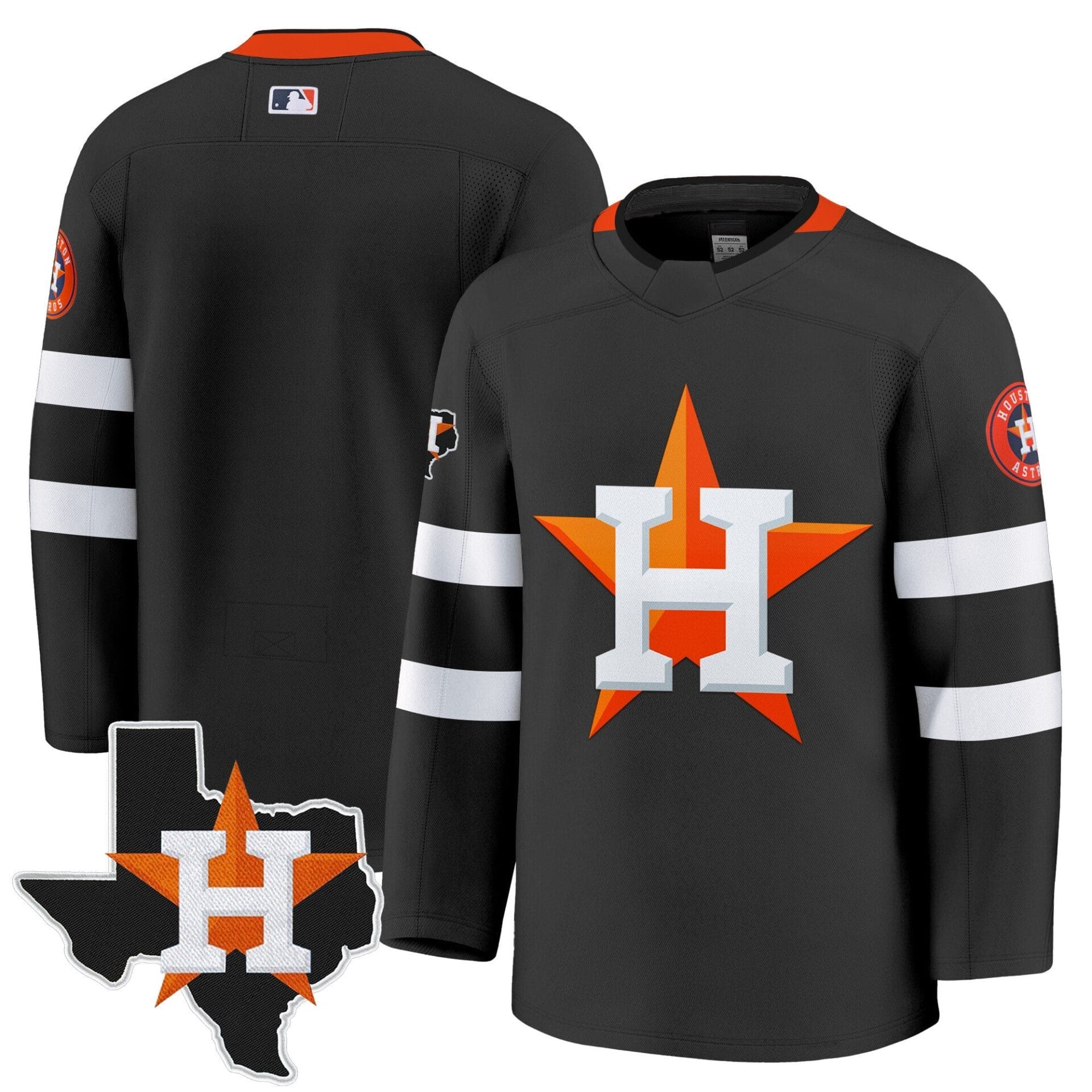 Houston Astros Hockey Premium Jersey - All Stitched - Image 6