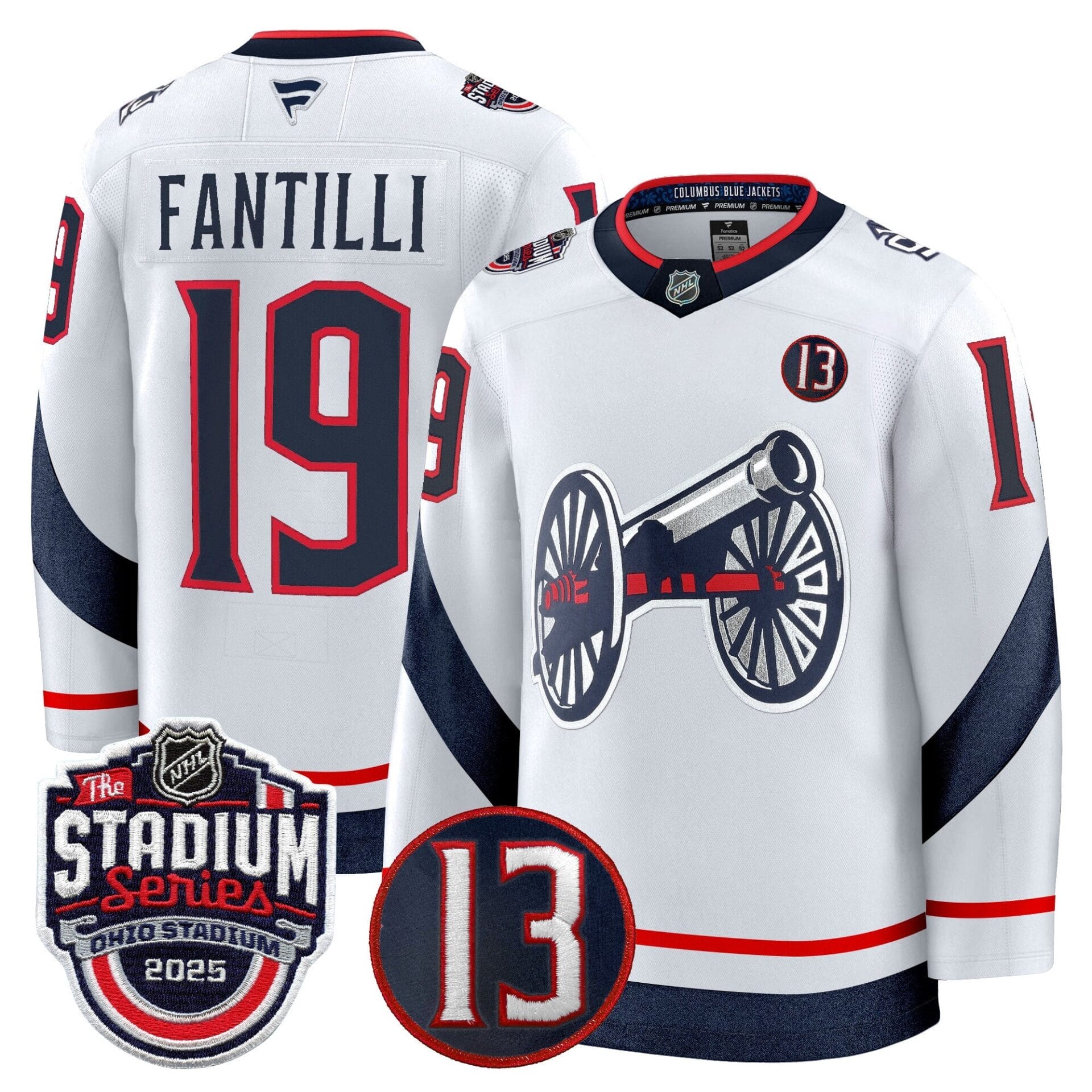 Men's Columbus Blue Jackets 2025 Stadium Series & #13 Johnny Gaudreau Patch Premium Jersey - All Stitched - Image 14