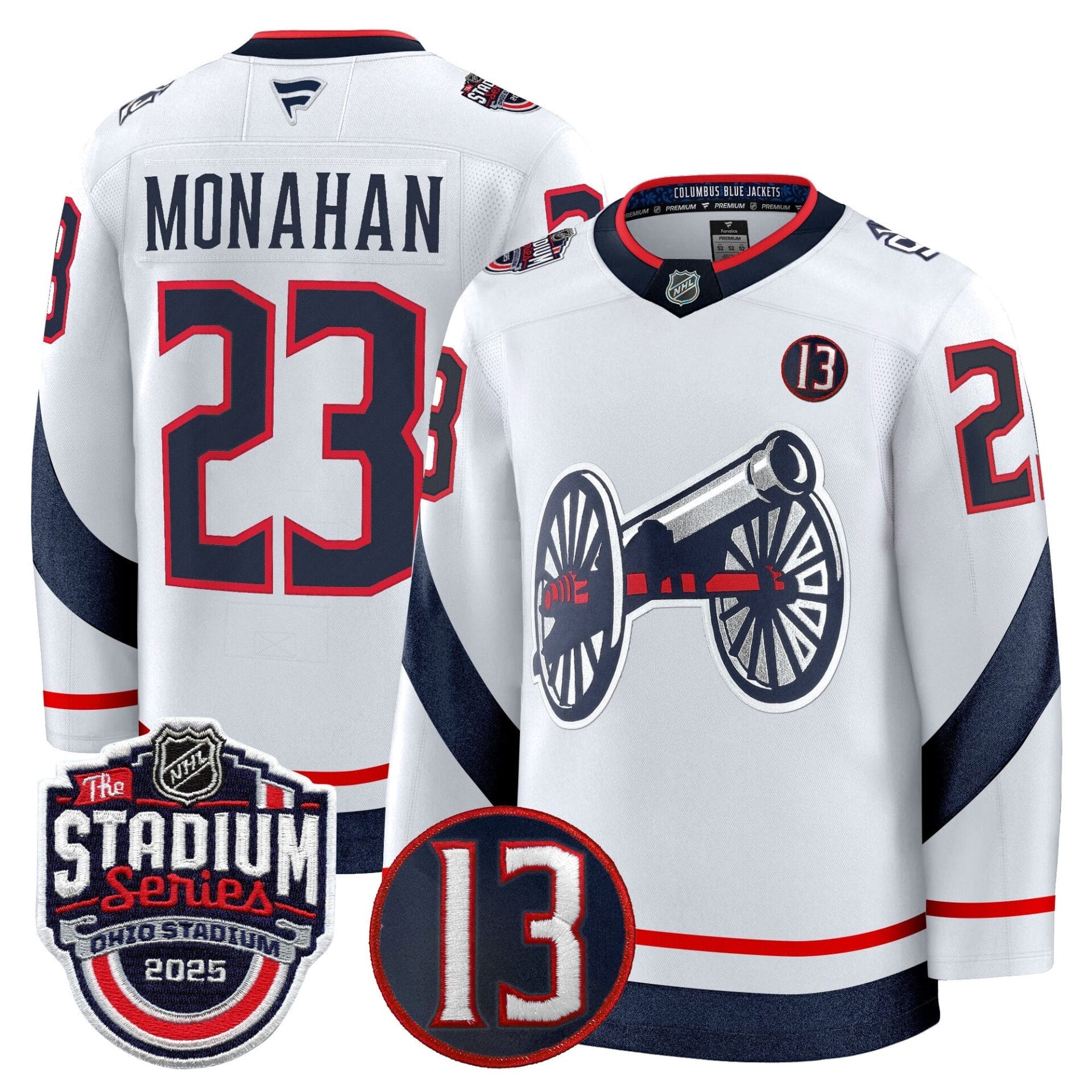 Men's Columbus Blue Jackets 2025 Stadium Series & #13 Johnny Gaudreau Patch Premium Jersey - All Stitched - Image 12