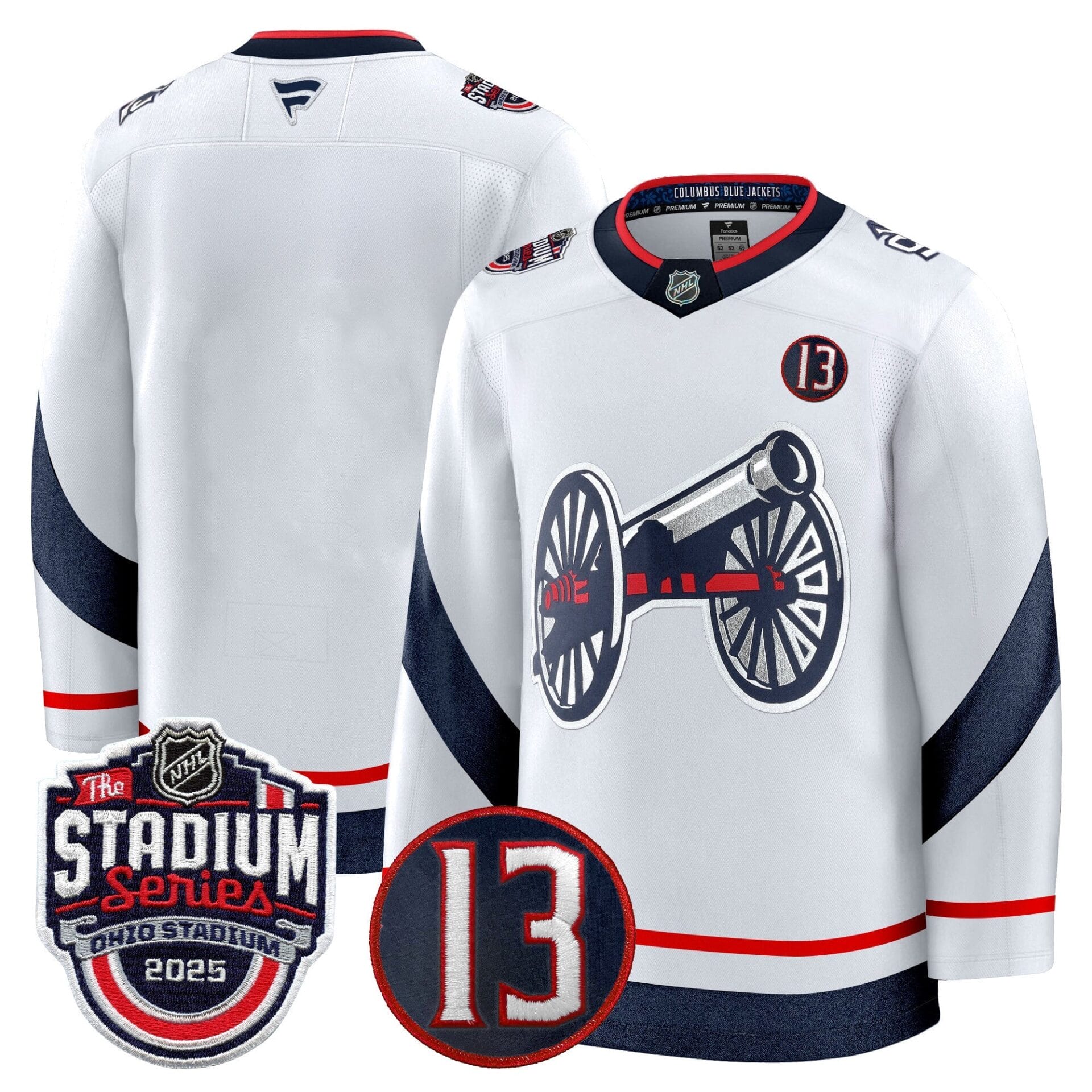 Men's Columbus Blue Jackets 2025 Stadium Series & #13 Johnny Gaudreau Patch Premium Jersey - All Stitched - Image 16