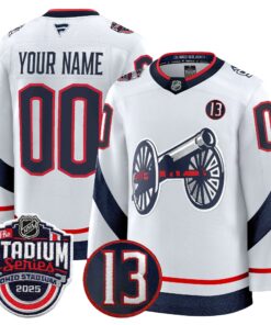 Alternative view of Columbus Blue Jackets 2025 Stadium Series & #13 Johnny Gaudreau Patch Premium Custom Jersey - All Stitched
