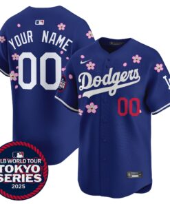 Alternative view of Dodgers Tokyo Series 2025 Vapor Premier Limited Custom Jersey - Stitched