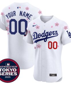 Dodgers Tokyo Series 2025 Vapor Premier Elite Custom Jersey - Stitched