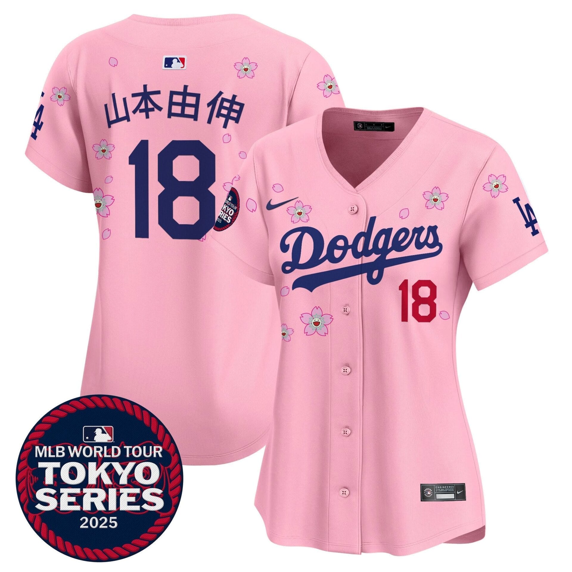 Women's Dodgers Tokyo Series 2025 Vapor Premier Limited Jersey V2 - Stitched - Image 28