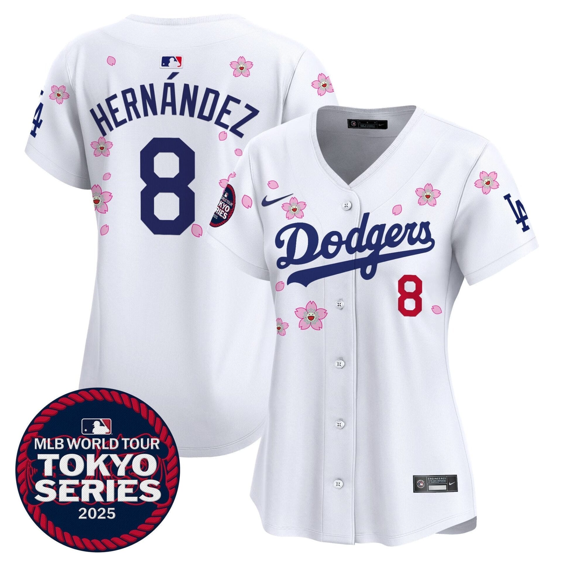 Women's Dodgers Tokyo Series 2025 Vapor Premier Limited Jersey V2 - Stitched - Image 13