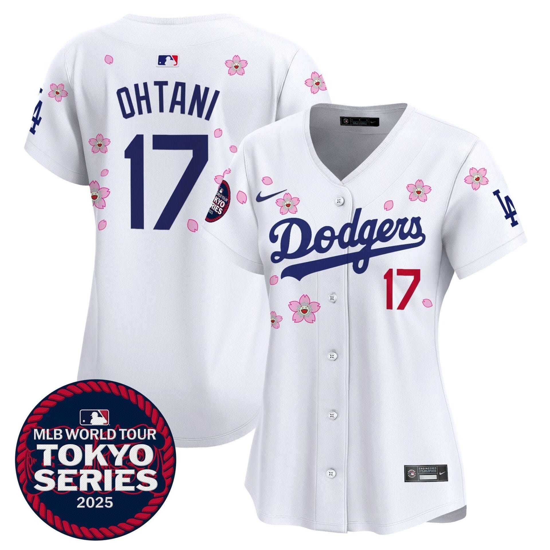 Women's Dodgers Tokyo Series 2025 Vapor Premier Limited Jersey V2 - Stitched - Image 5