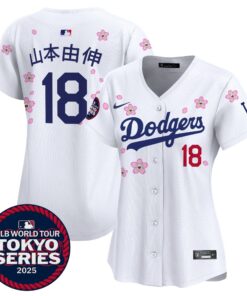 Alternative view of Women's Dodgers Tokyo Series 2025 Vapor Premier Limited Jersey - Stitched