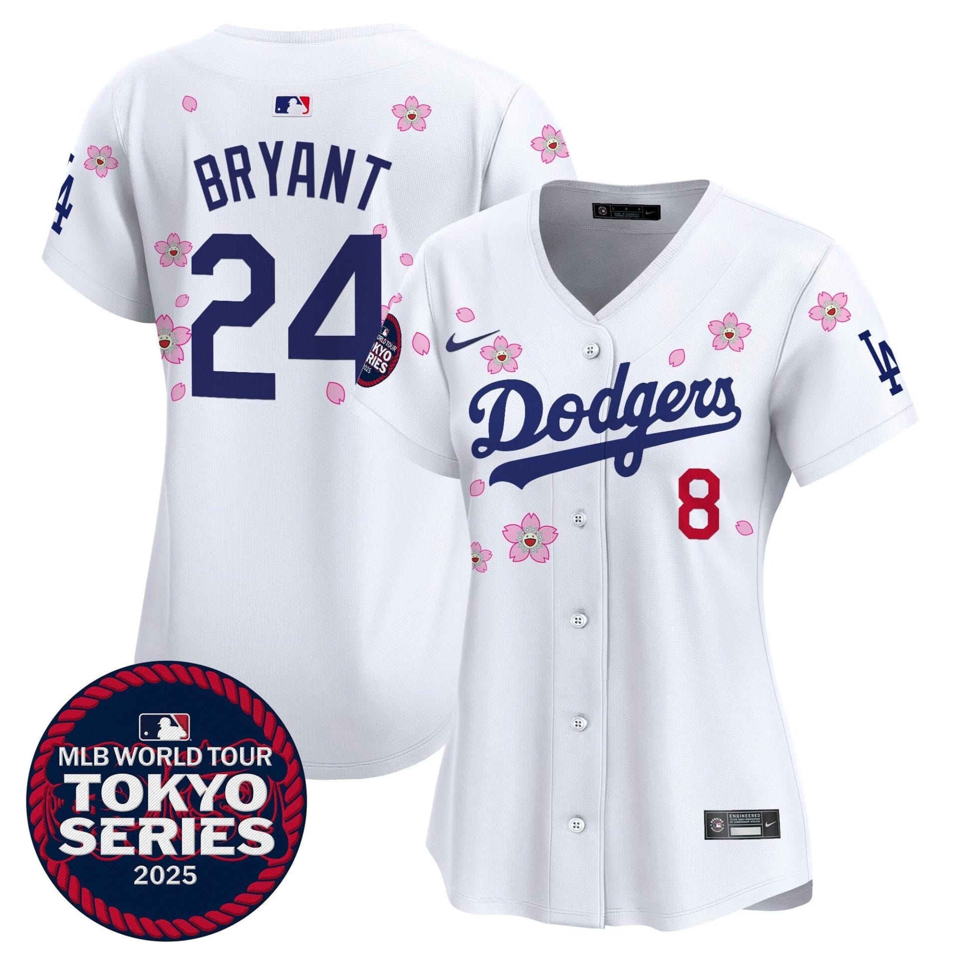 Women's Dodgers Tokyo Series 2025 Vapor Premier Limited Jersey V2 - Stitched - Image 11