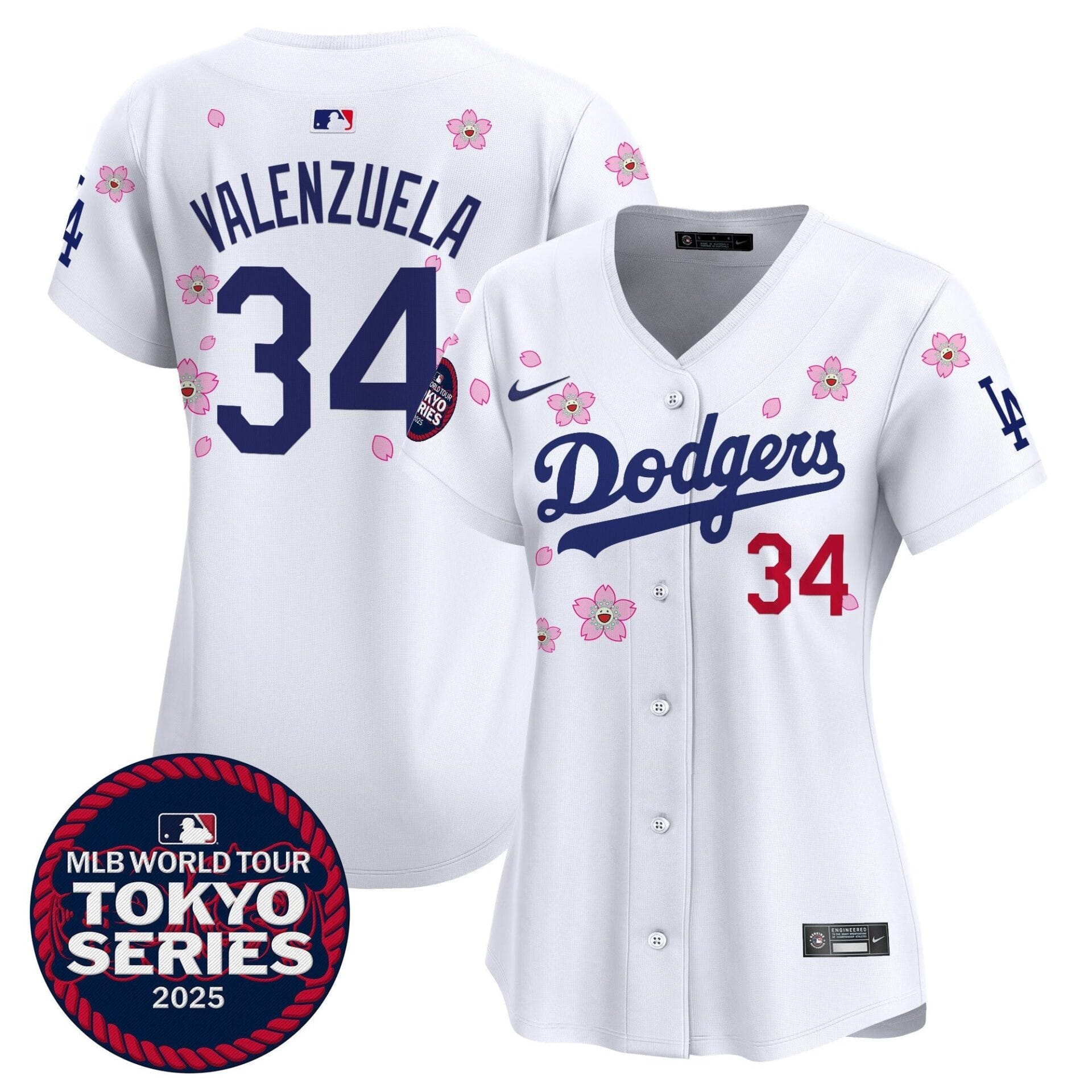 Women's Dodgers Tokyo Series 2025 Vapor Premier Limited Jersey V2 - Stitched - Image 8