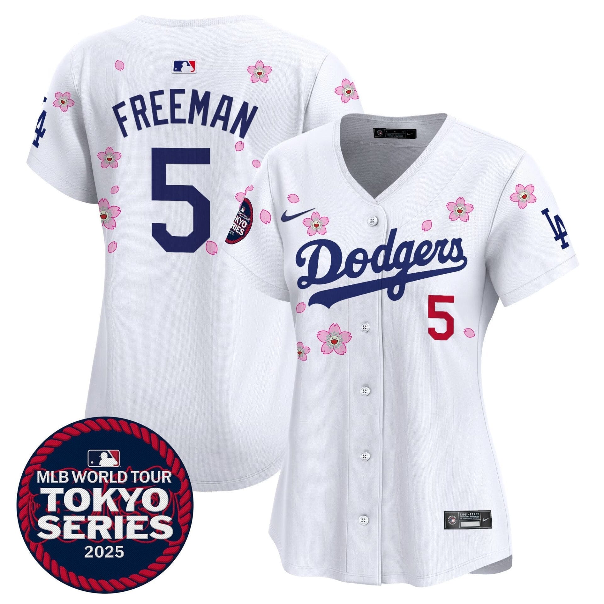 Women's Dodgers Tokyo Series 2025 Vapor Premier Limited Jersey V2 - Stitched - Image 9