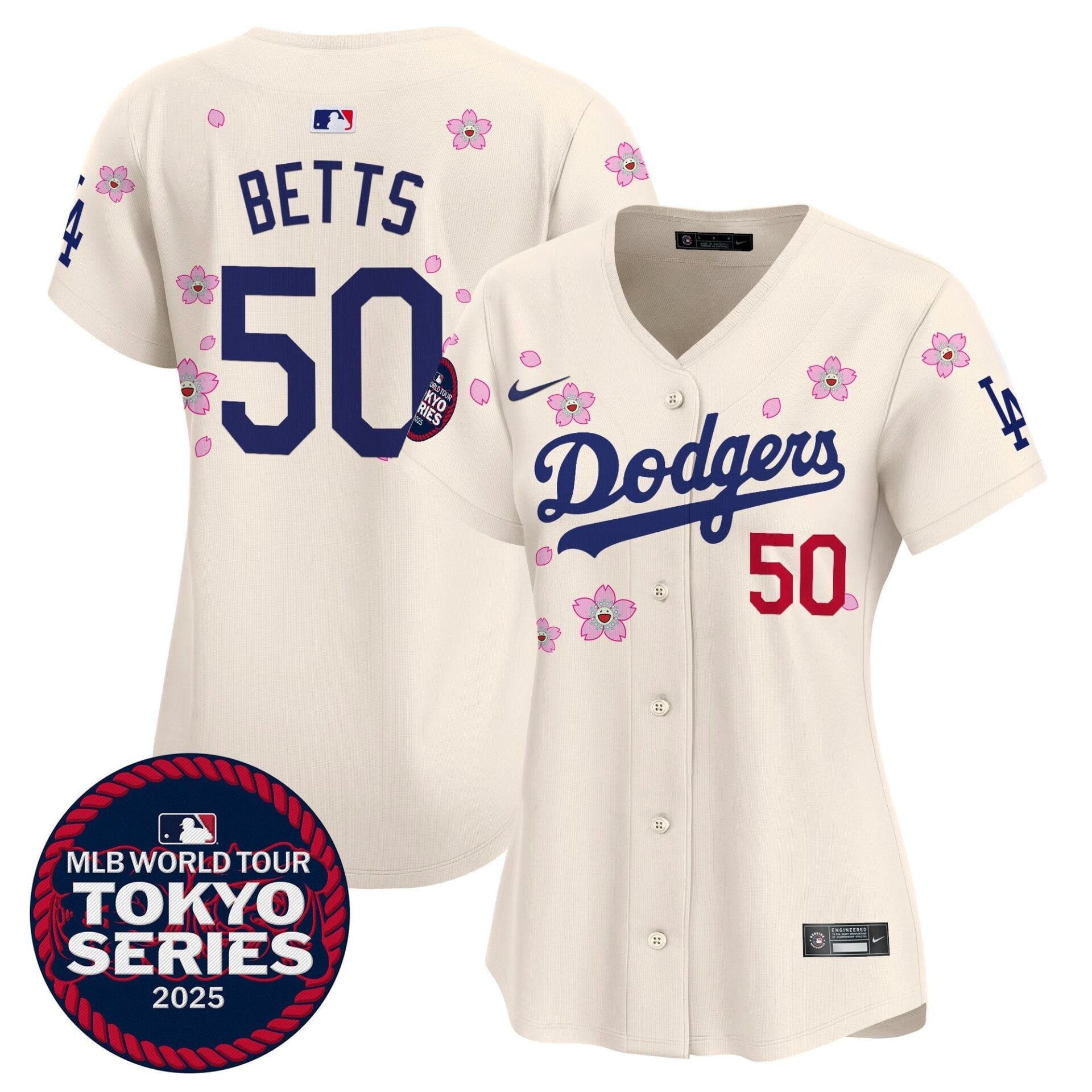 Women's Dodgers Tokyo Series 2025 Vapor Premier Limited Jersey V2 - Stitched - Image 61