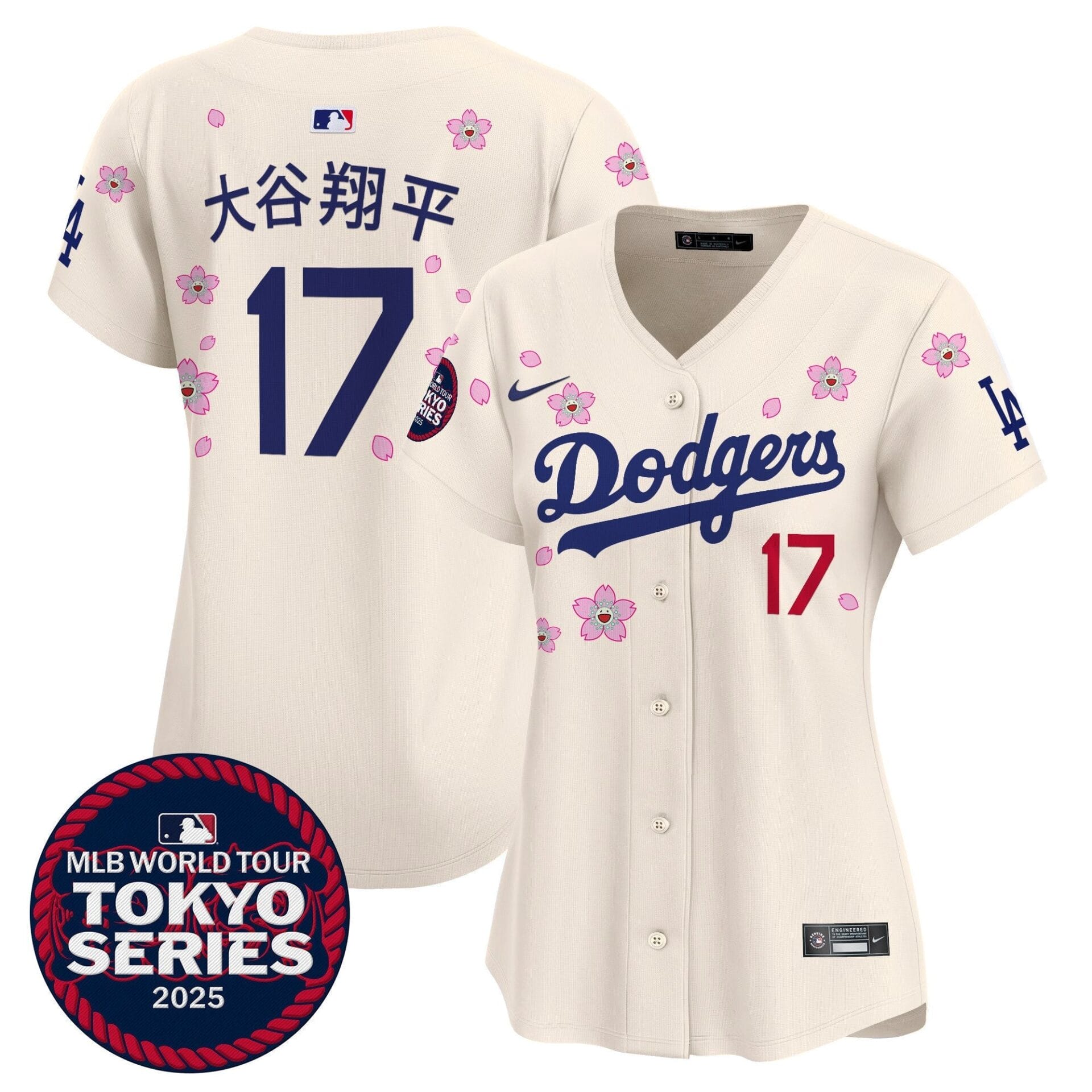 Women's Dodgers Tokyo Series 2025 Vapor Premier Limited Jersey V2 - Stitched - Image 53