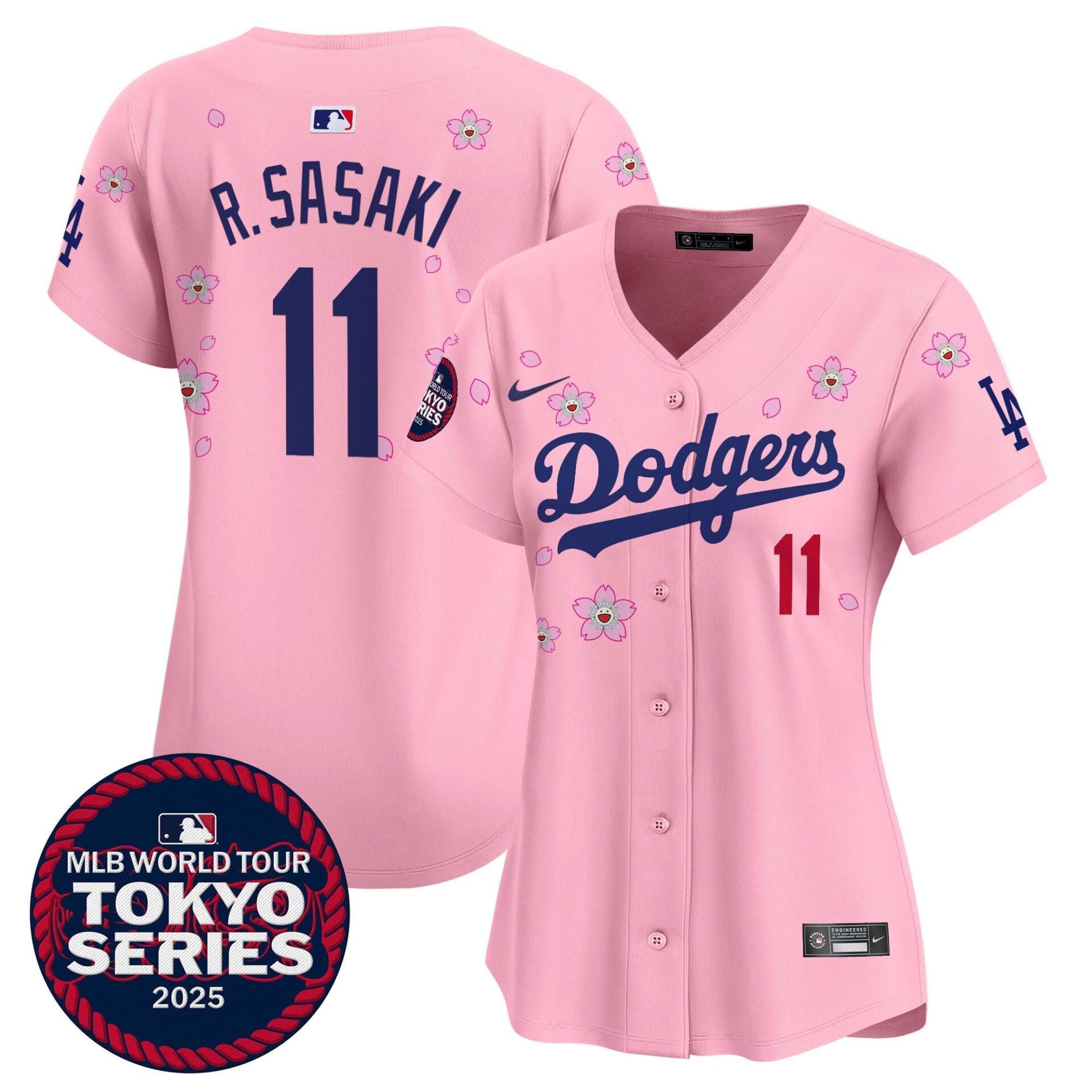 Women's Dodgers Tokyo Series 2025 Vapor Premier Limited Jersey V2 - Stitched - Image 32