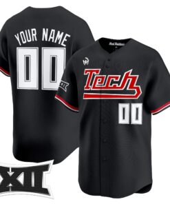 Texas Tech Red Raiders 2025 Big 12 XII Patch Vapor Premier Limited Custom Jersey - All Stitched