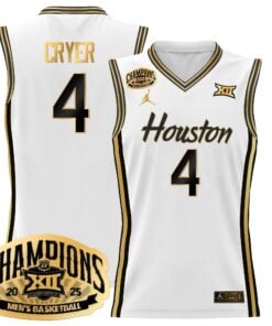 Houston Cougar 2025 Big 12 Tournament Champions Basketball Jersey - All Stitched