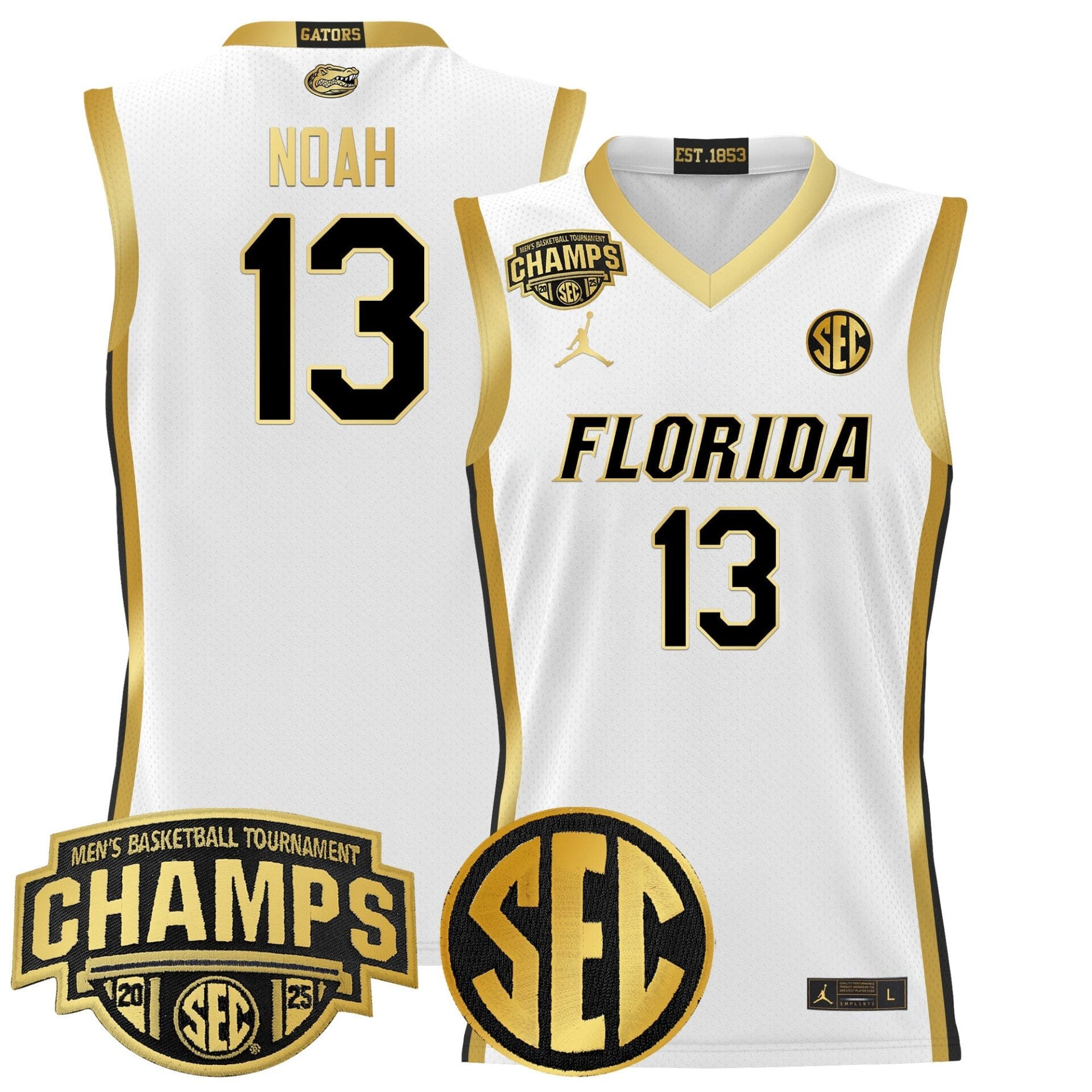 Florida Gators 2025 SEC Conference Tournament Champions Basketball Jersey - All Stitched - Image 34